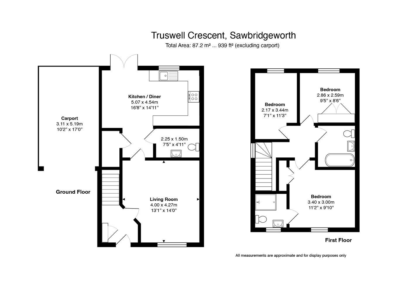 7, Truswell Crescent, Sawbridgeworth floorplan