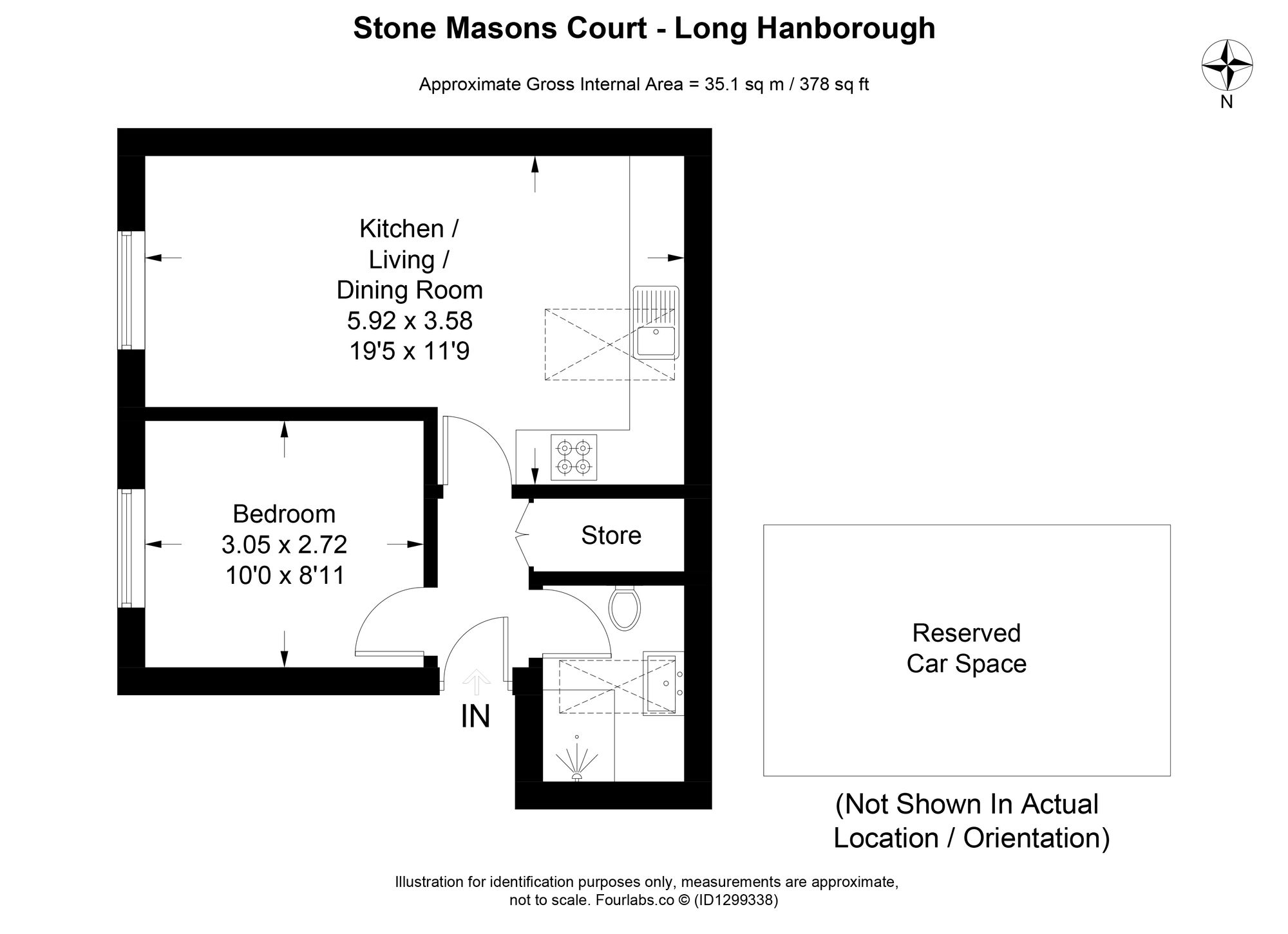 Flat 5, Stone Mason Court, Witney floorplan