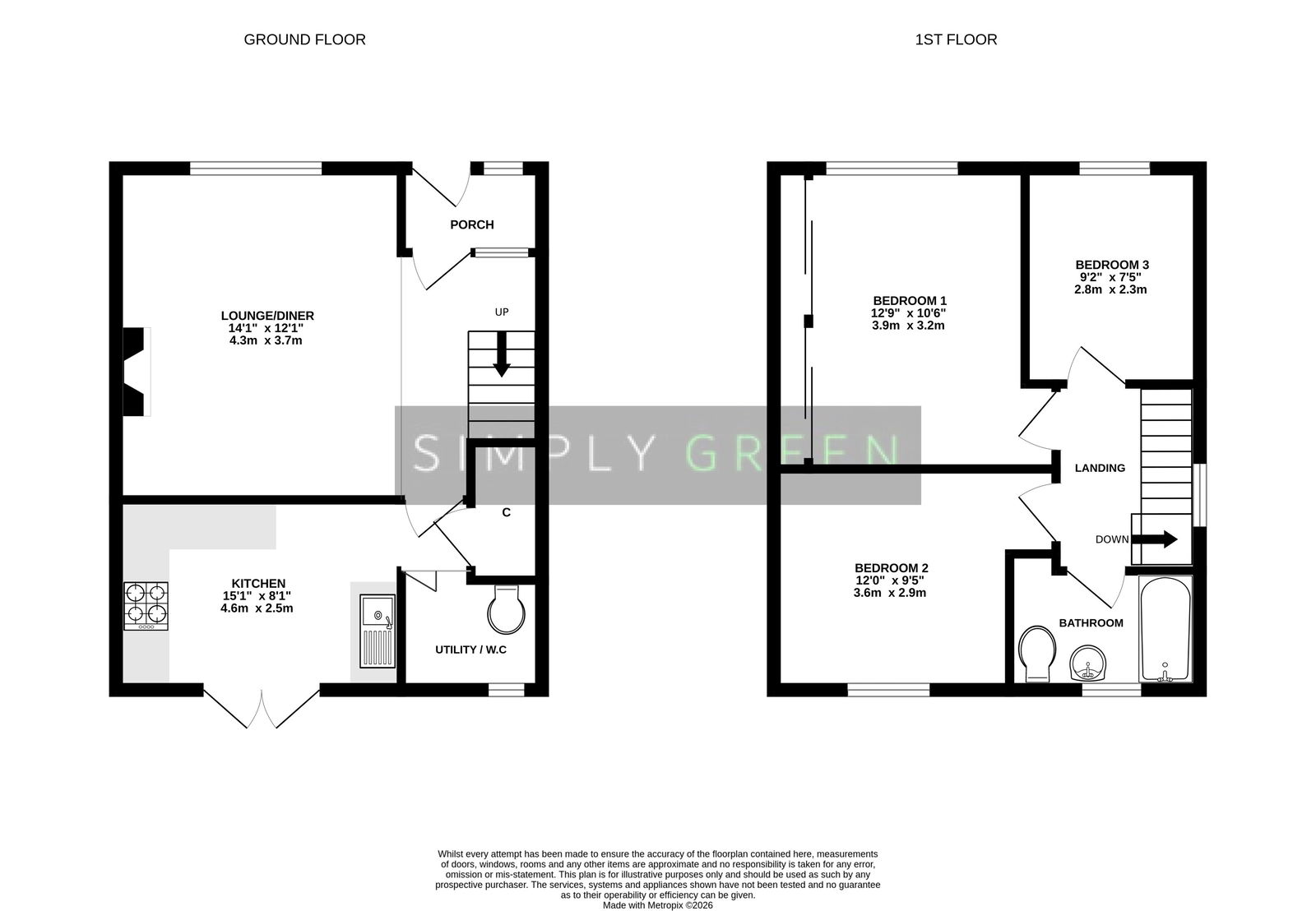 14, Barnfield Terrace, Newton Abbot floorplan