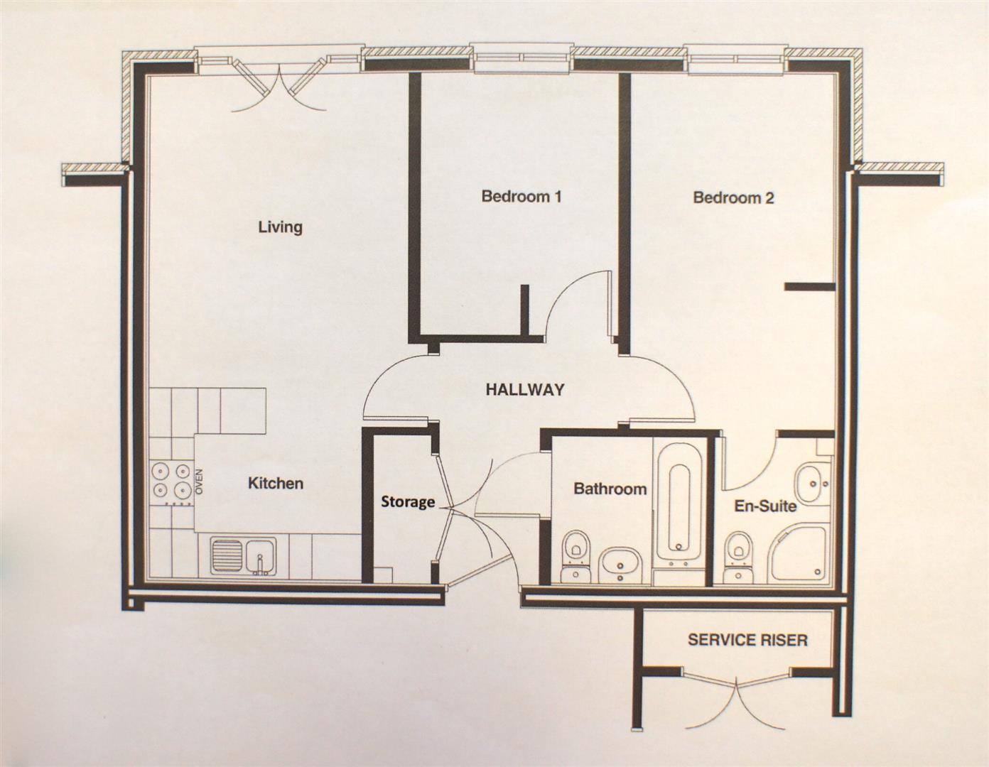 2 Bedrooms Flat to rent in Spires View, Lintott Gardens, Warrington WA1