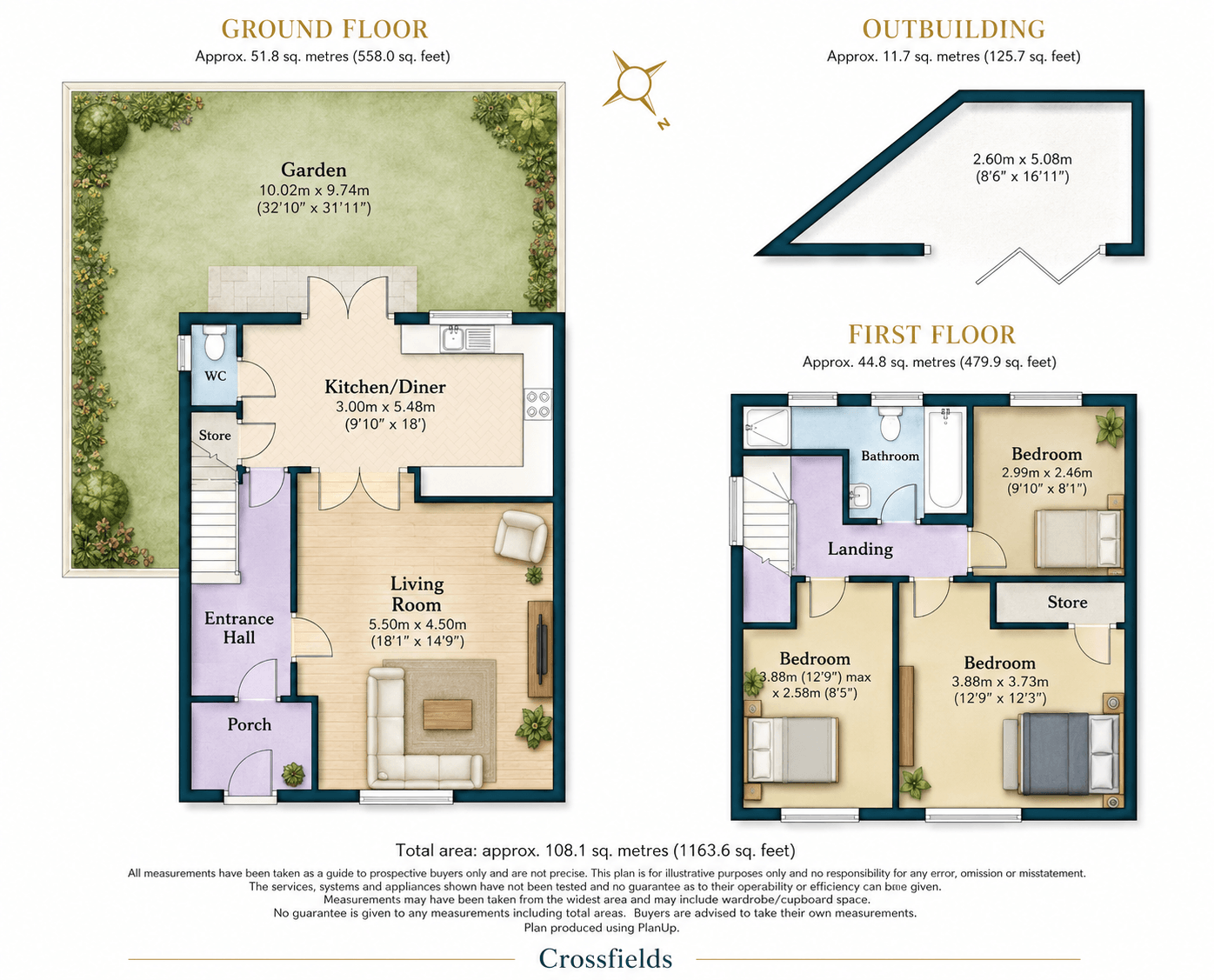Crossfields, Loughton floorplan