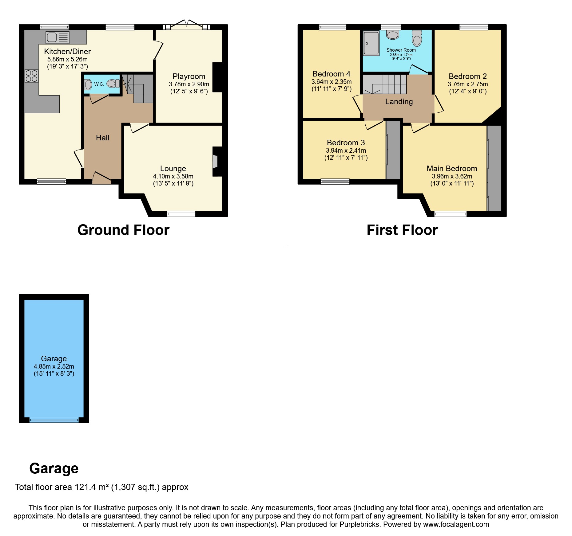 15, Belford Road, Manchester floorplan