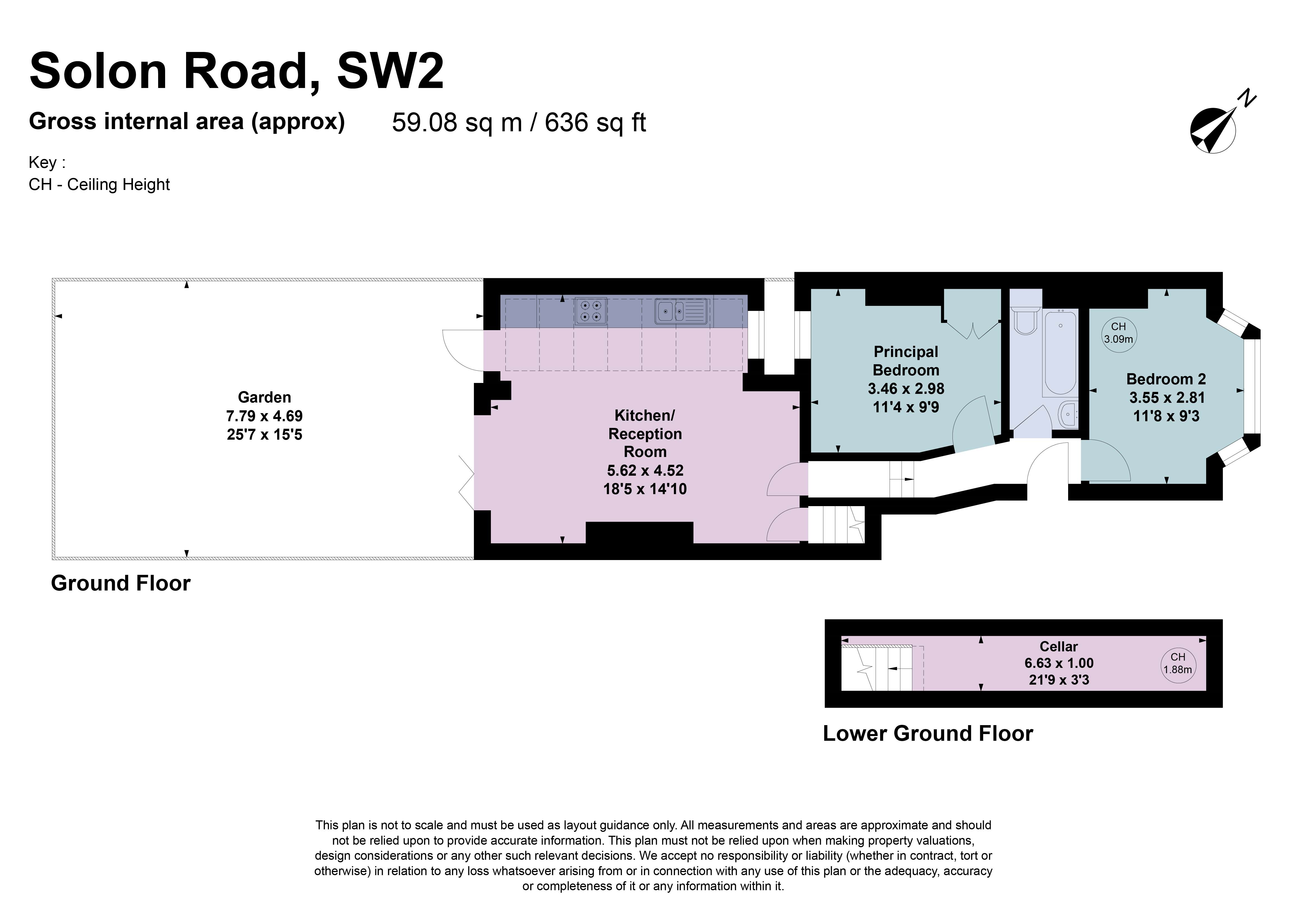 Ground Floor Flat, 62, Solon Road, London floorplan