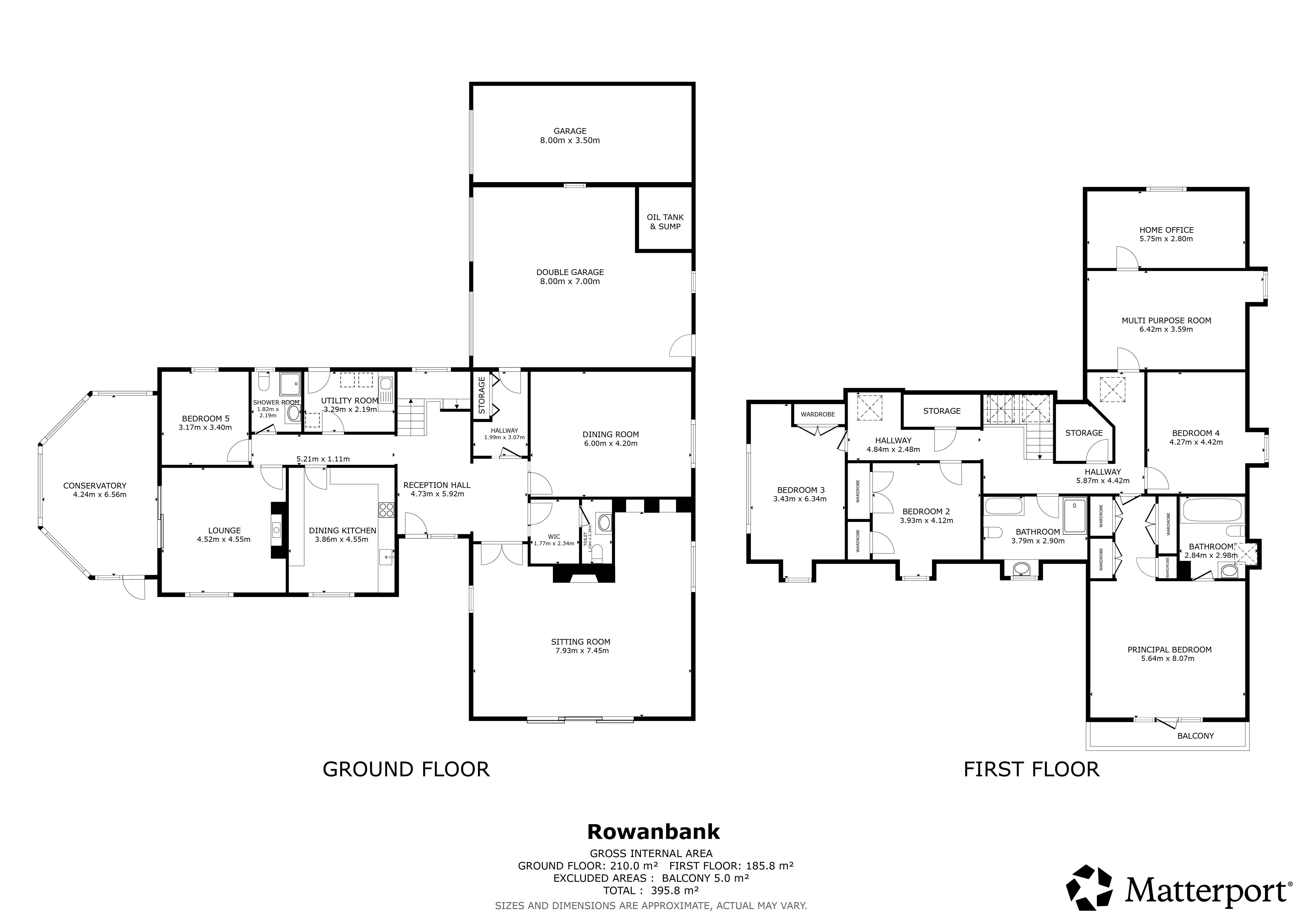 Rowanbank, Banchory floorplan