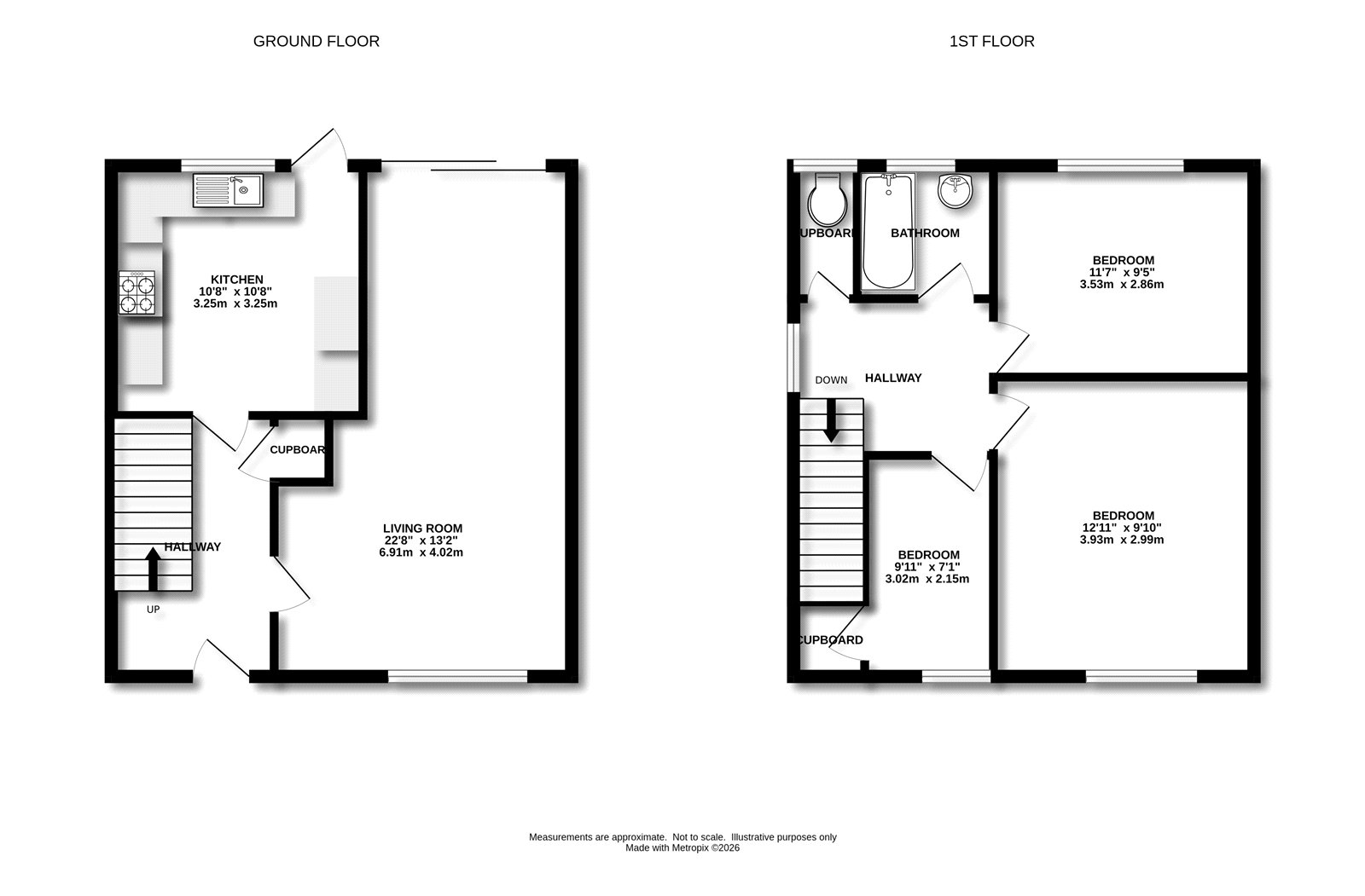 4, Potters Crescent, Ash floorplan