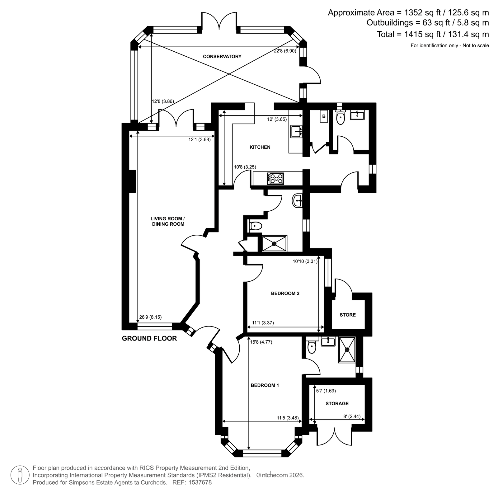 Winslow Way, Walton-On-Thames floorplan