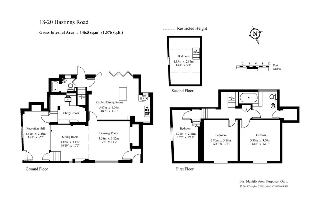 4 Bedrooms Semi-detached house for sale in Hastings Road, Rolvenden, Kent TN17