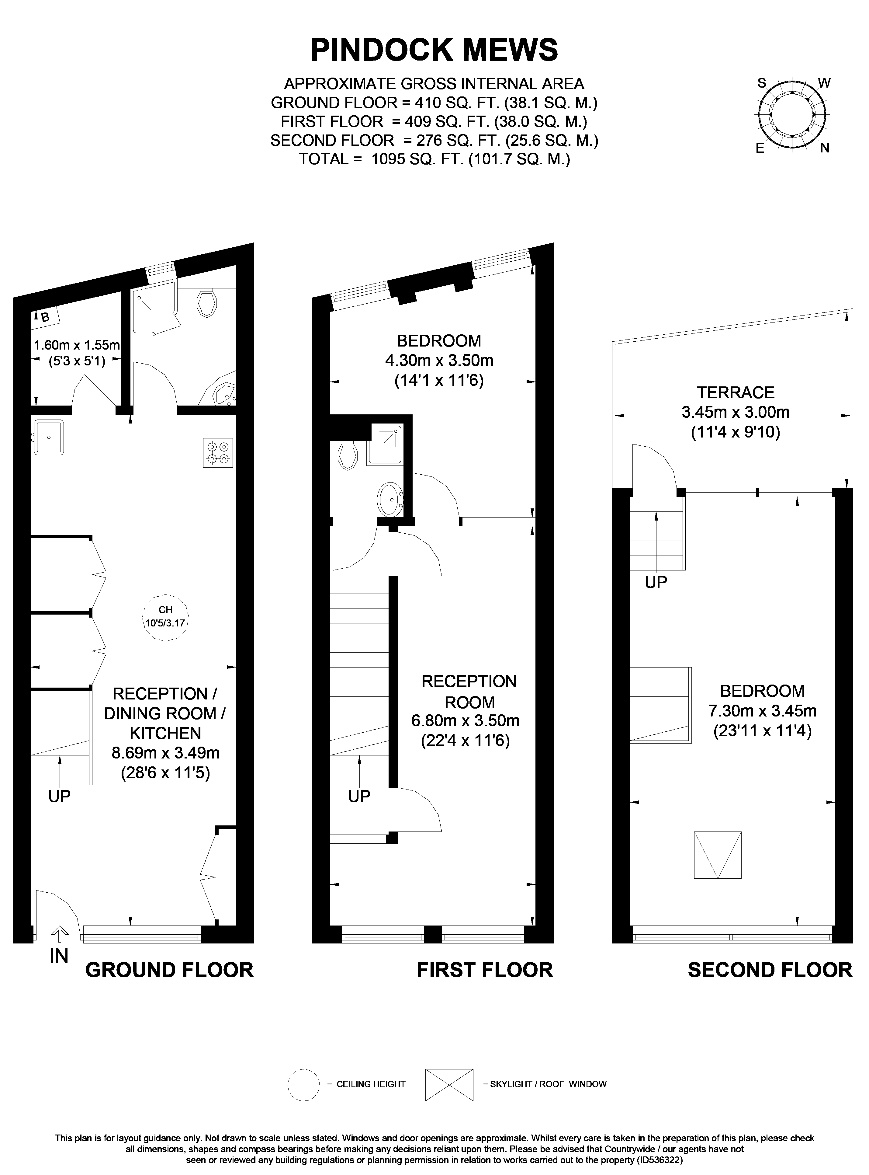 Pindock mews, London floorplan