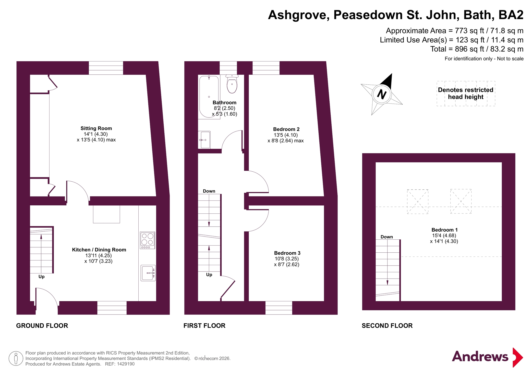73, Ashgrove, Bath floorplan