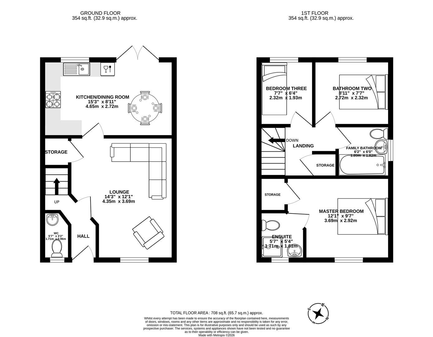 71, Brick Kiln Way, Preston floorplan