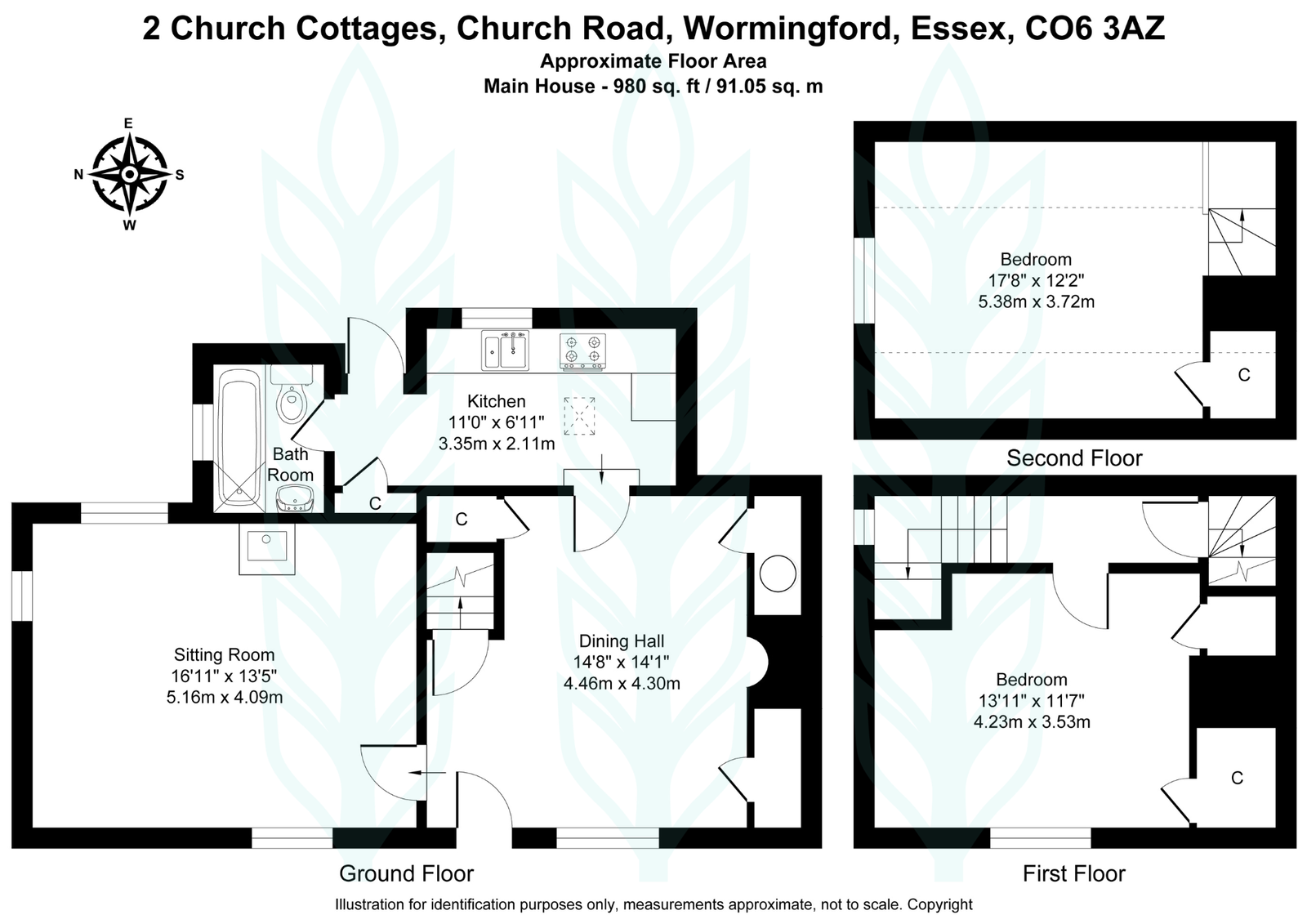 2, Church Cottages,2, Church Road, Colchester floorplan