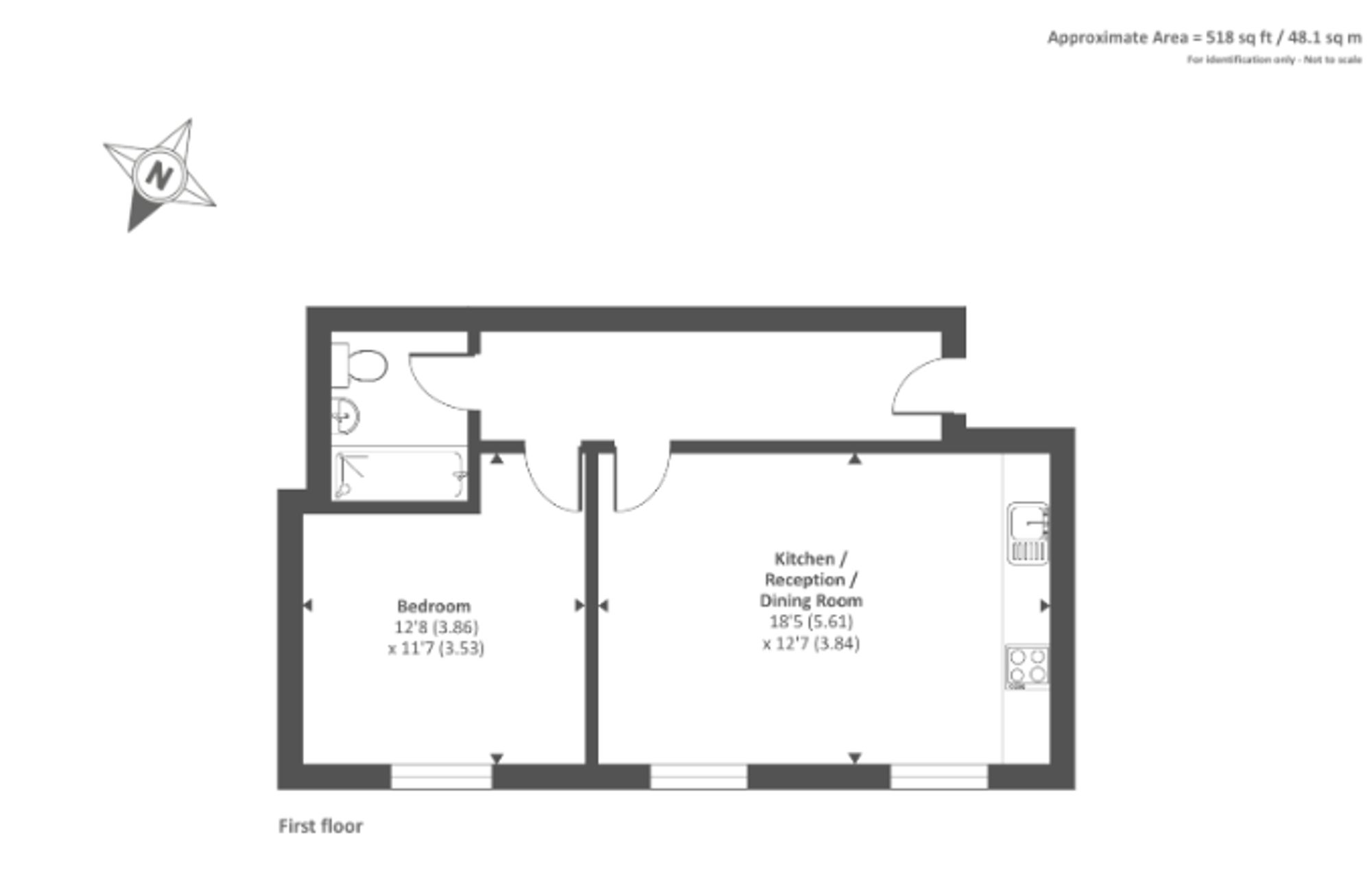 Flat 14, Park House 643-651 Staines Road, Feltham floorplan