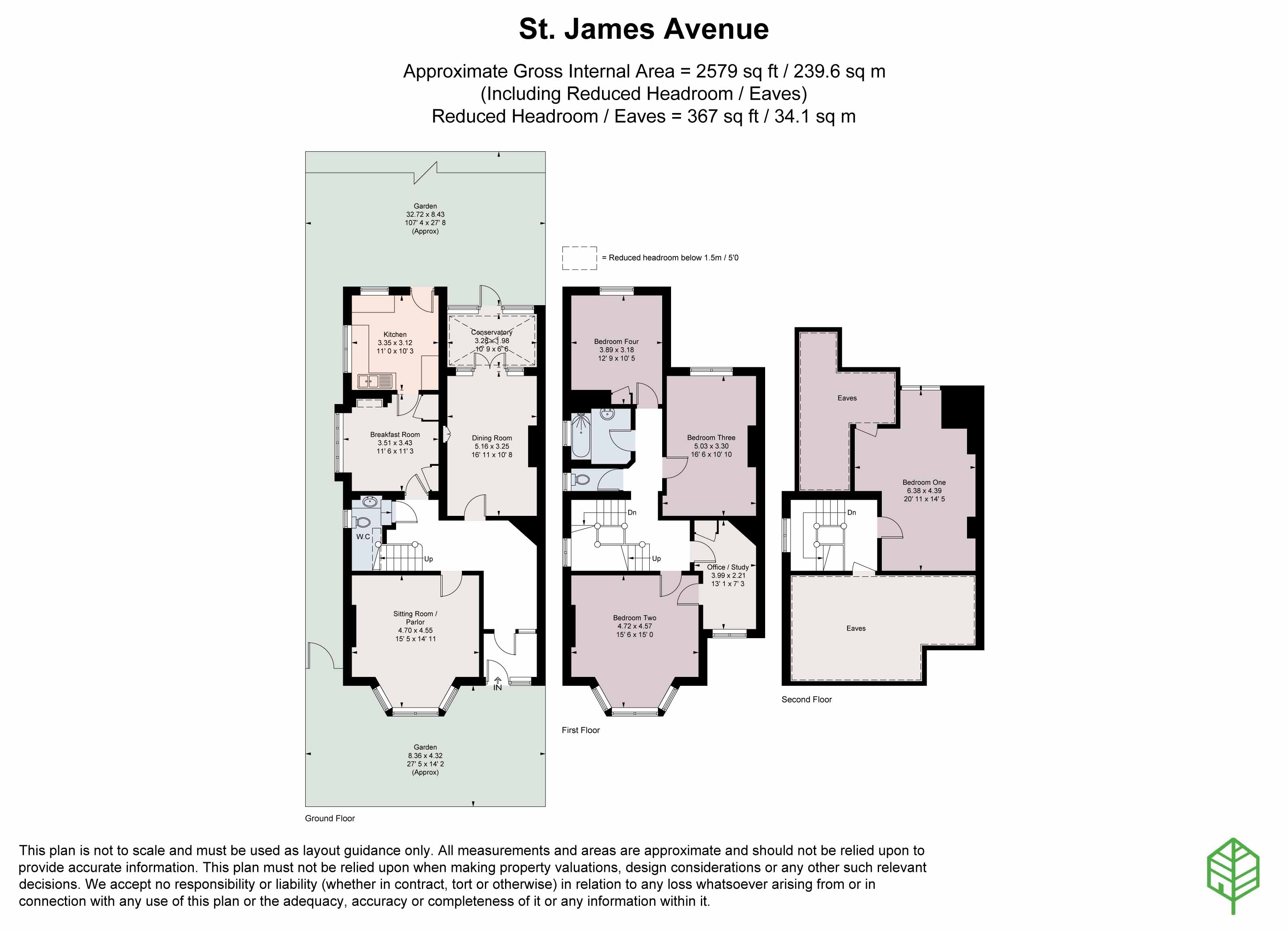 46, St. James's Avenue, Hampton floorplan
