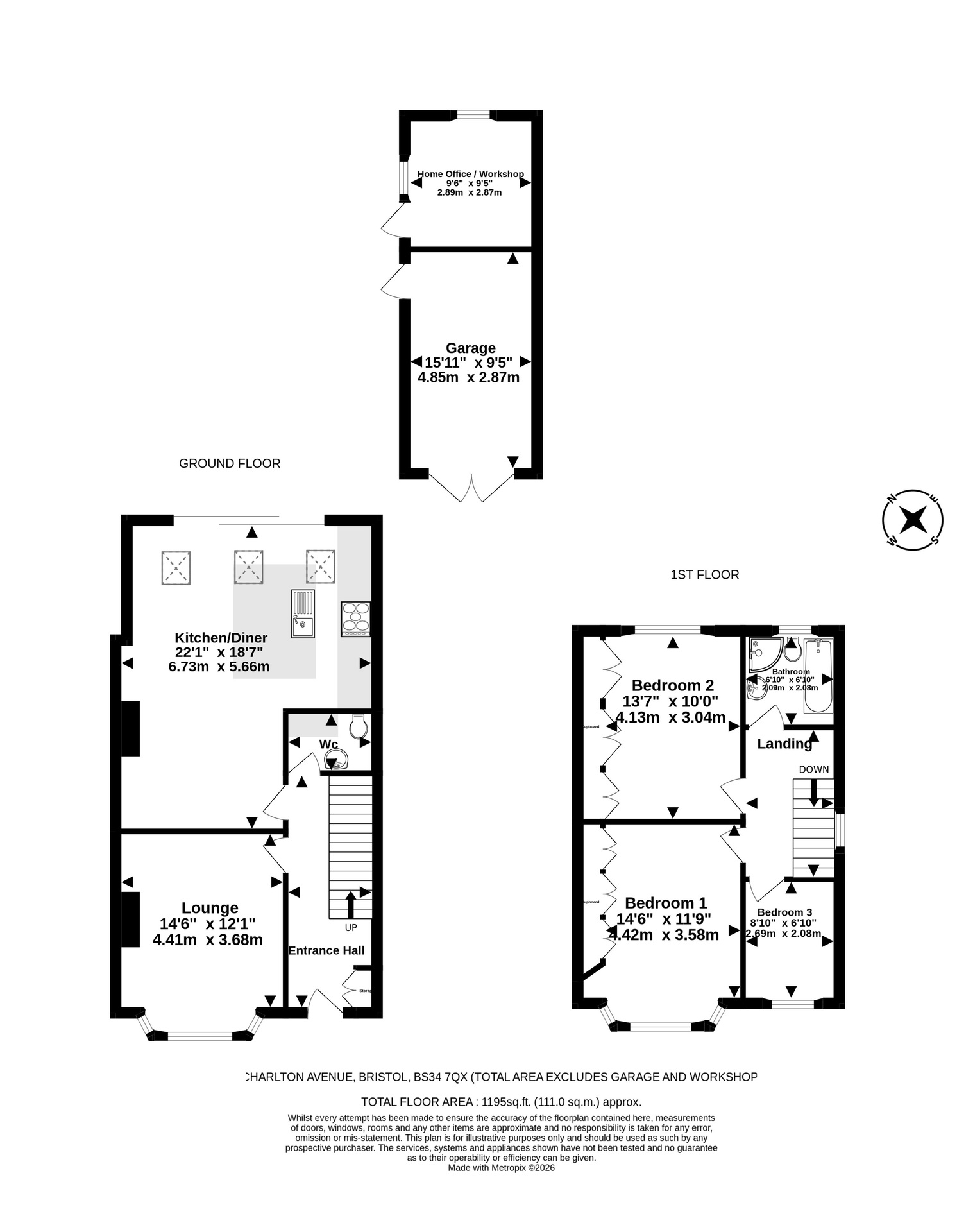 13 Charlton Avenue, Bristol floorplan