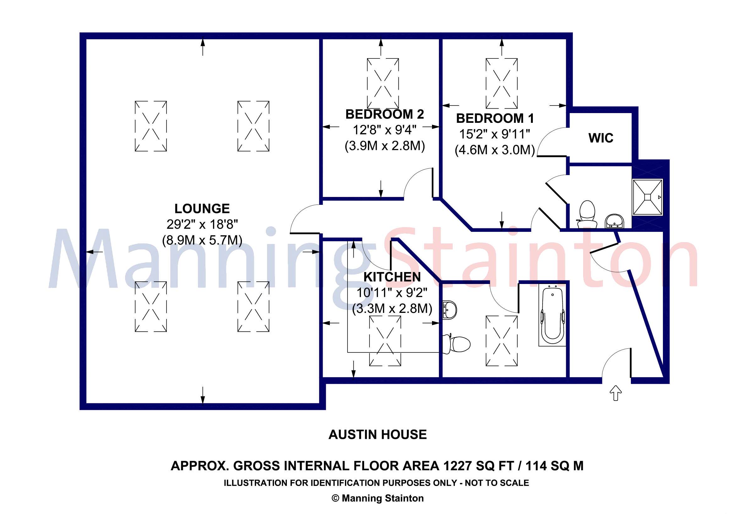 2 Bedrooms Flat to rent in Flat 1 Austin House, Commercial Street, Morley, Leeds LS27