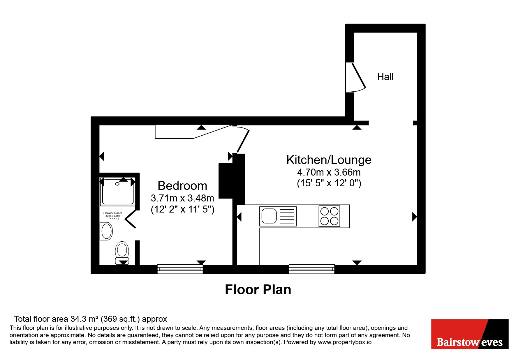 Flat 2, 437, Cannock Road, Cannock floorplan