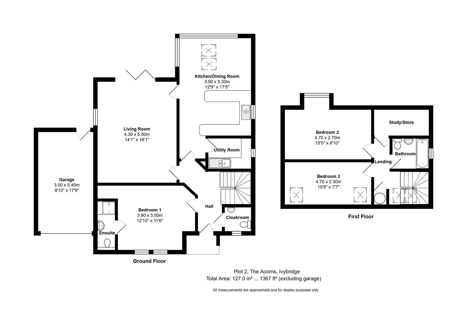 2, The Acorns, Filham floorplan