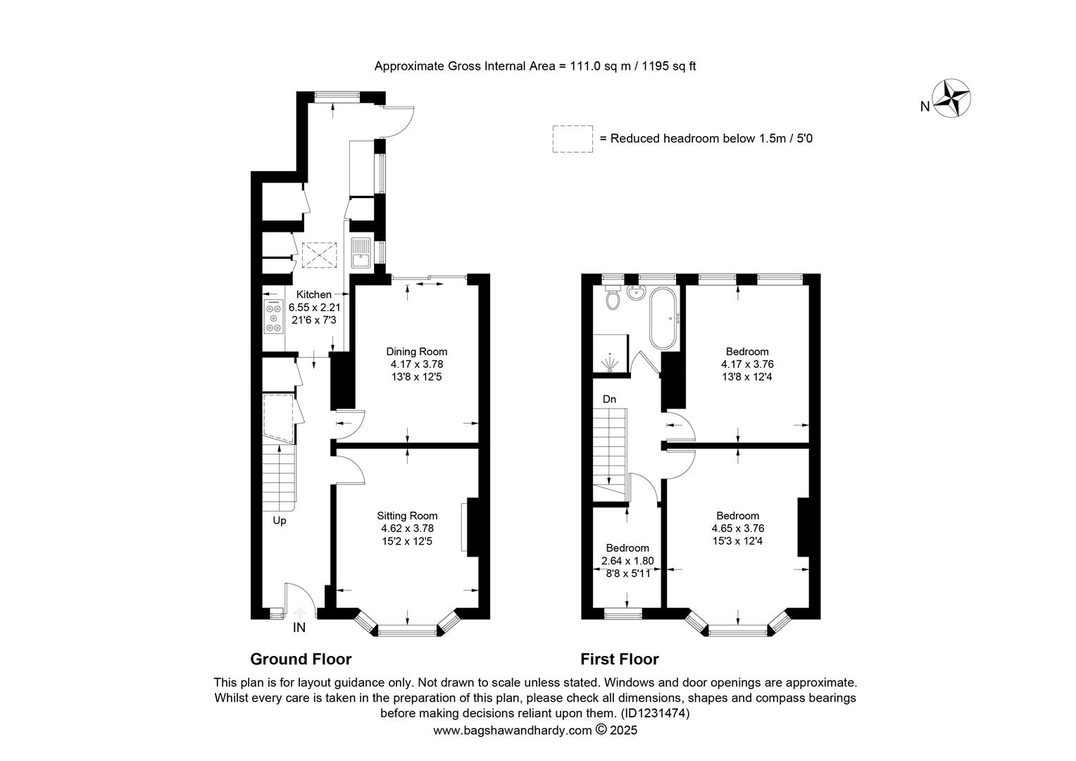 336, Kingston Road, Leatherhead floorplan