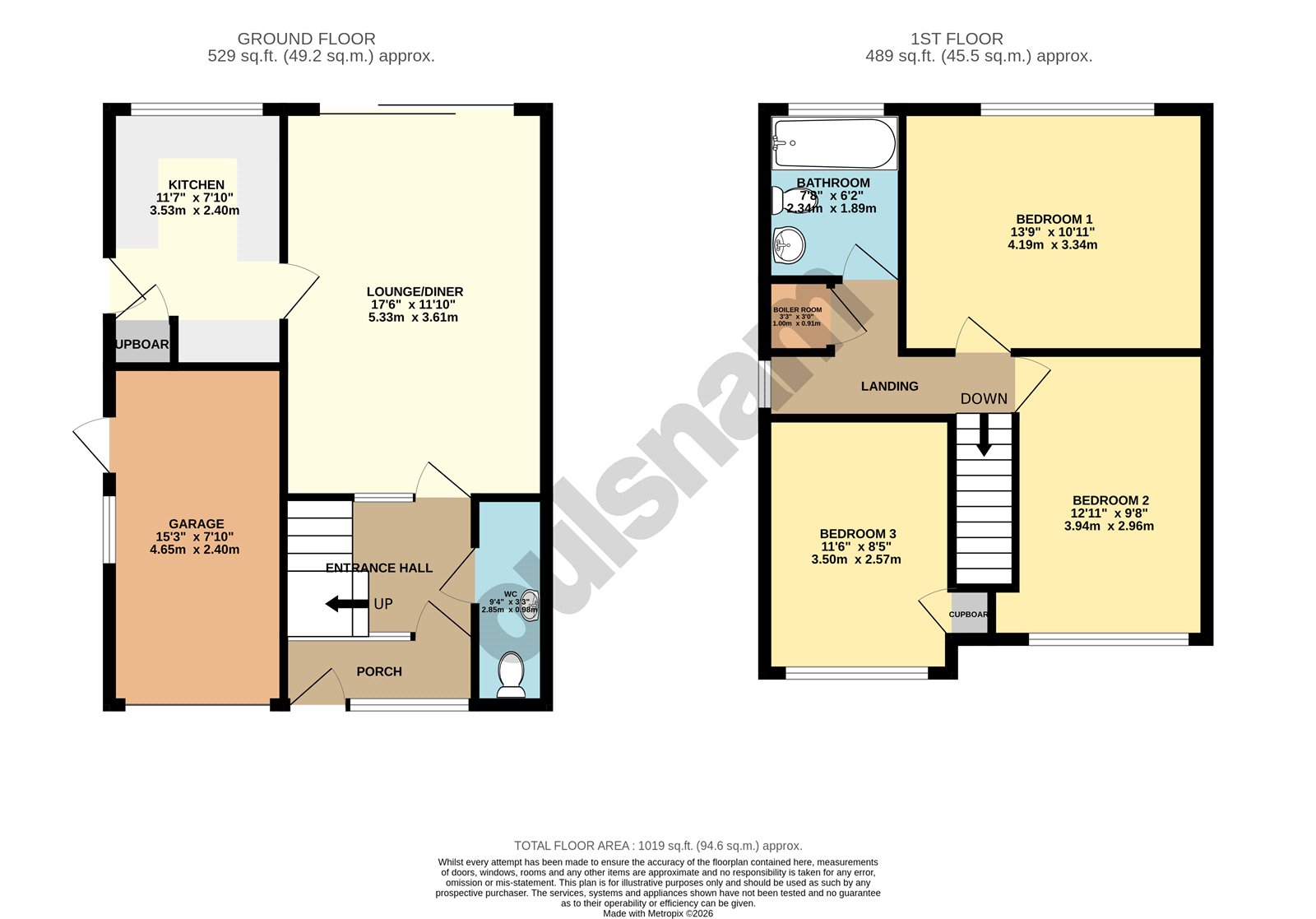 5, South Road, Birmingham floorplan