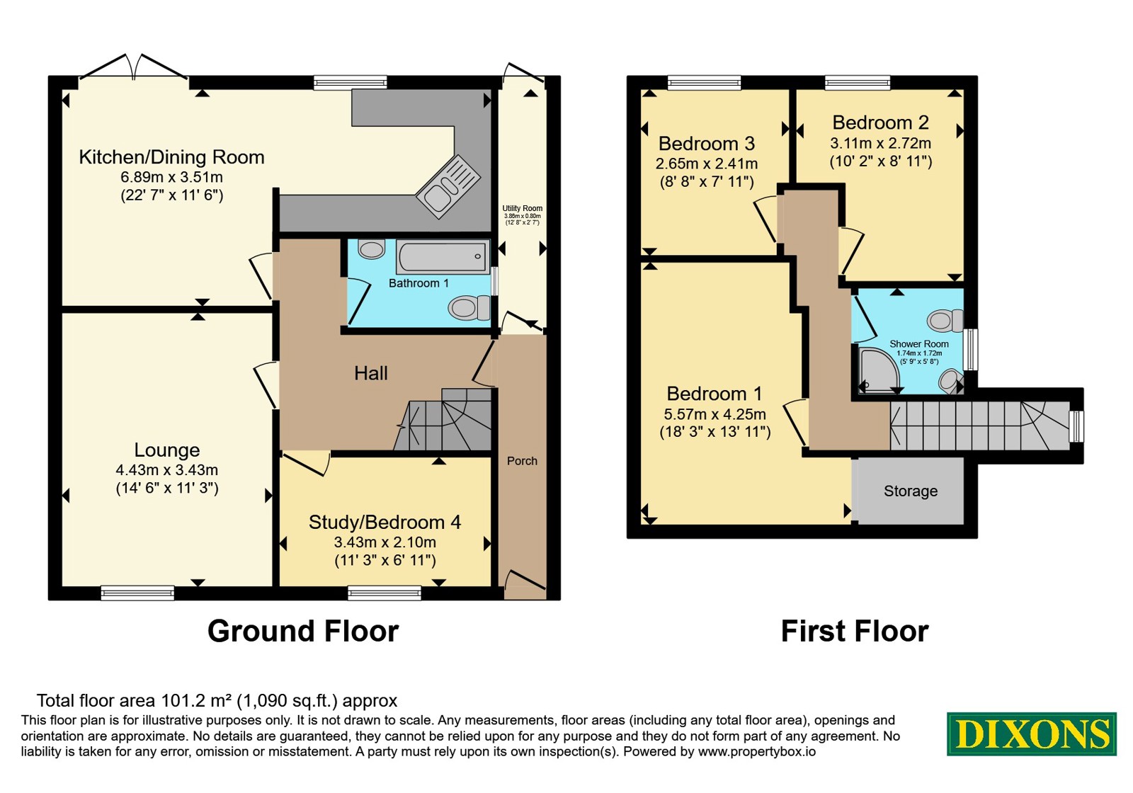 56, Southgate Road, West Midlands floorplan