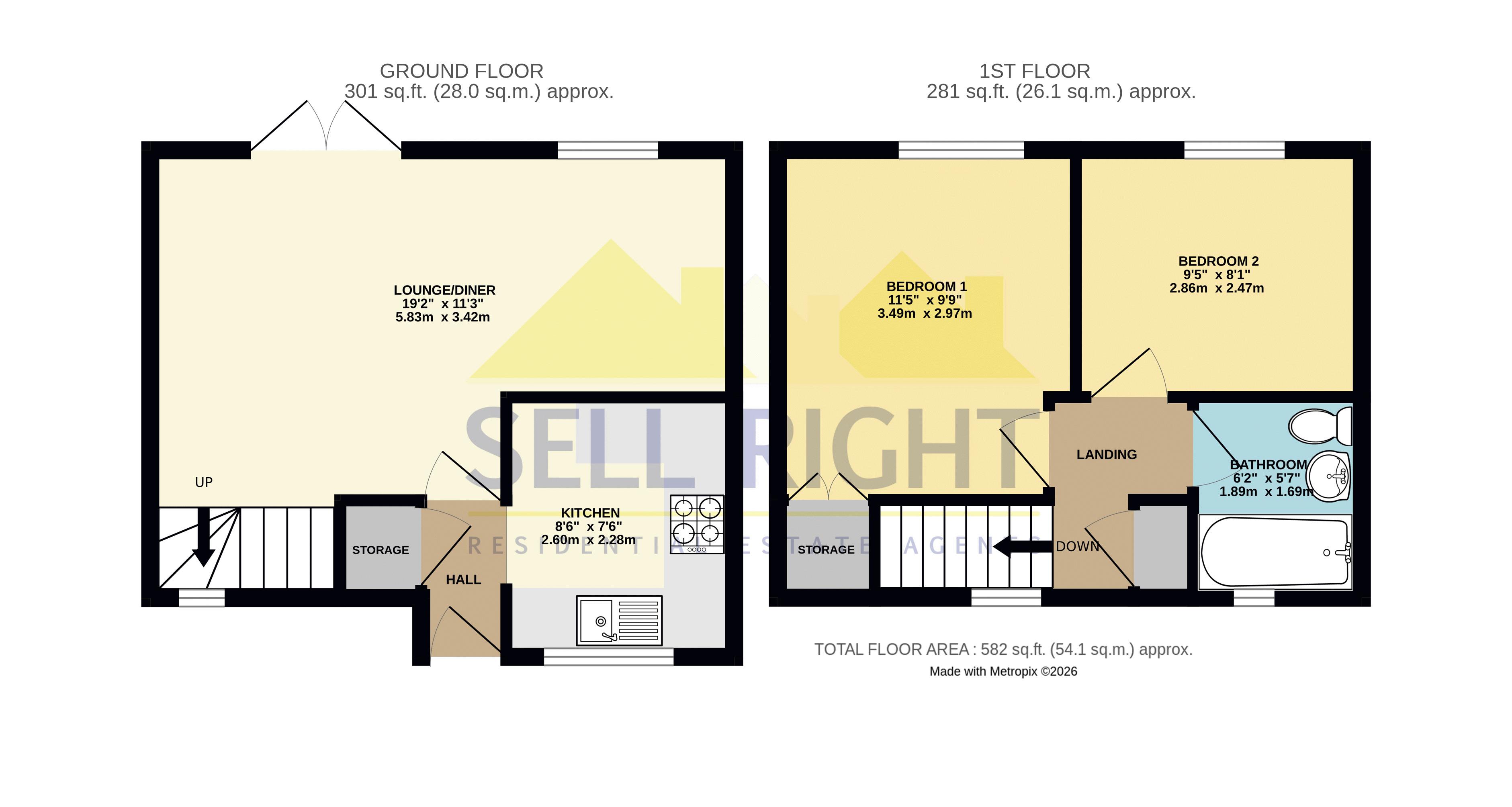 61, Chandlers Reach, Pontypridd floorplan