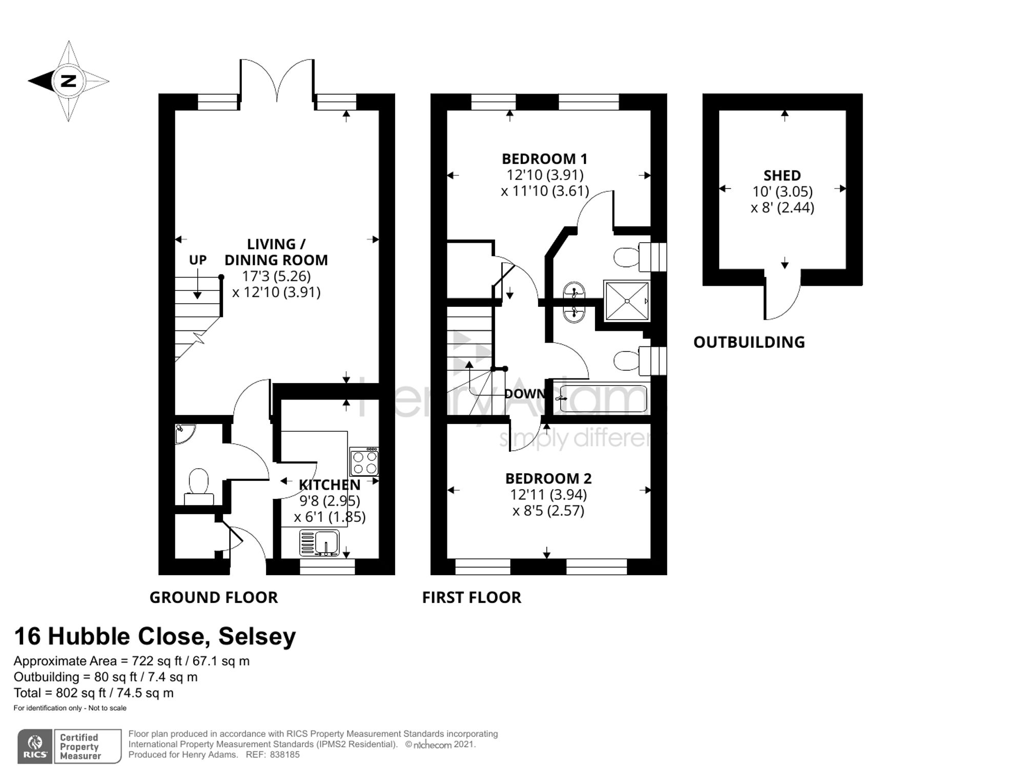 16 Hubble Close, Chichester floorplan