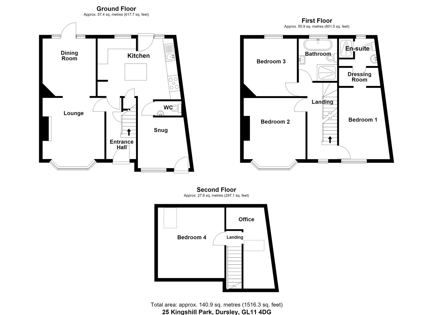 25, Kingshill Park, Dursley floorplan