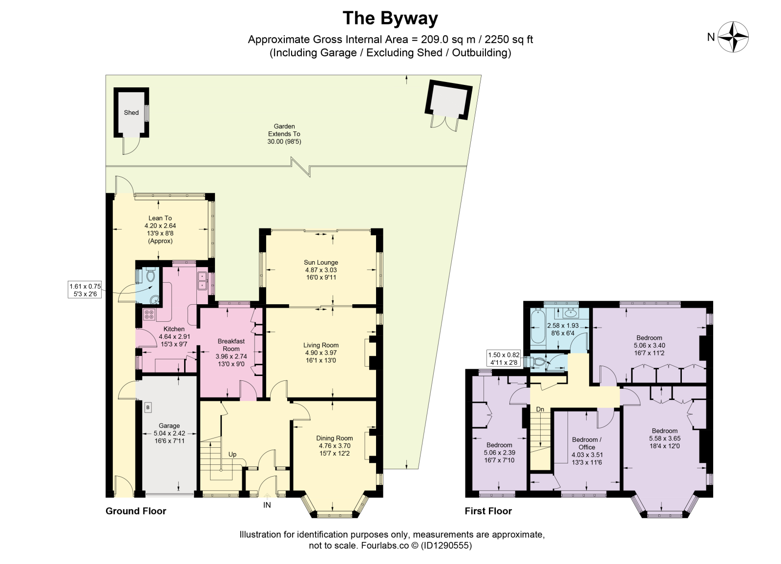 17 The Byway, Sutton, Surrey floorplan