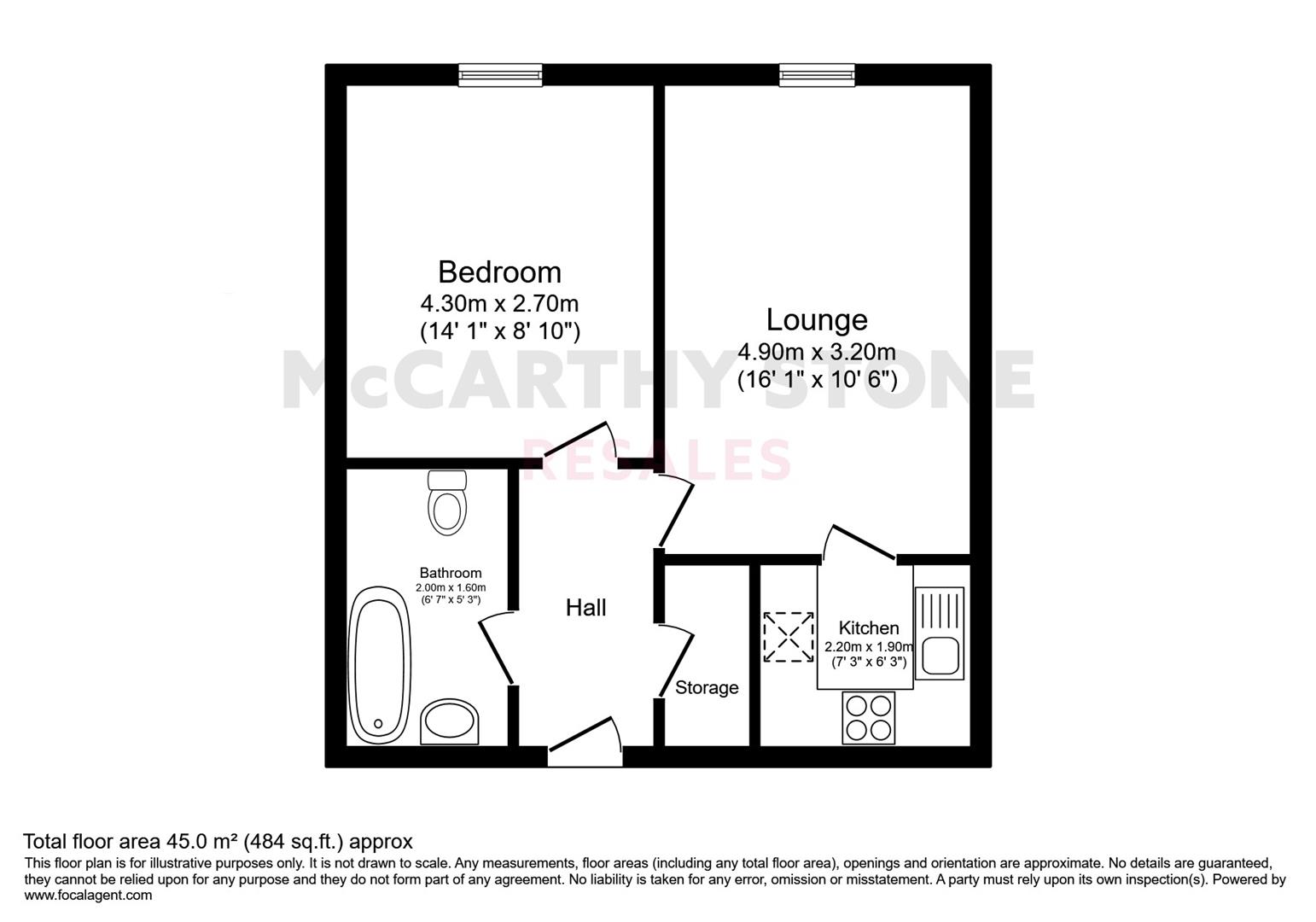 12 Olympic Court, Cannon Lane, Luton floorplan