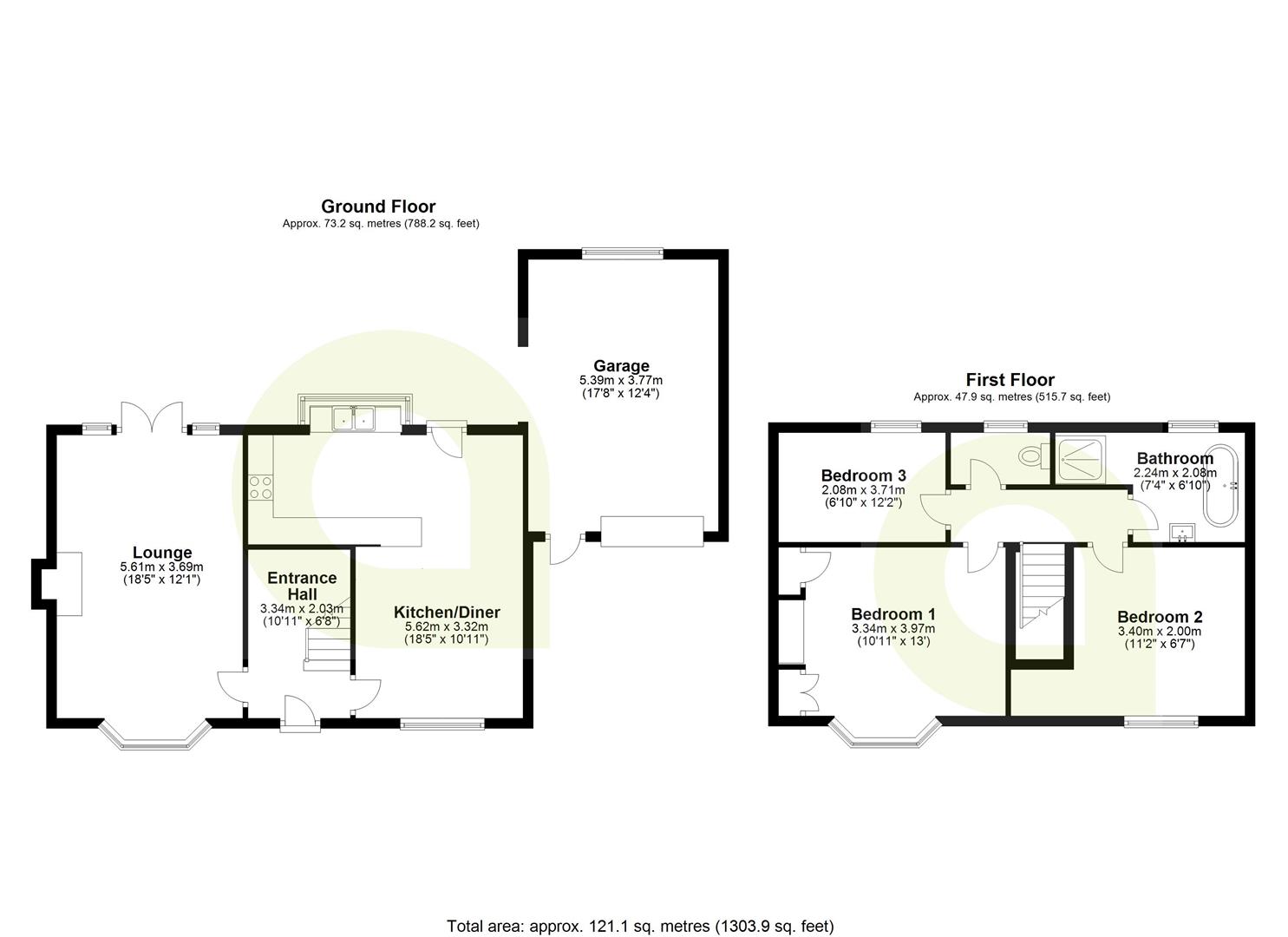 Whalley Road, Billington, Ribble Valley BB7, 3 bedroom semidetached