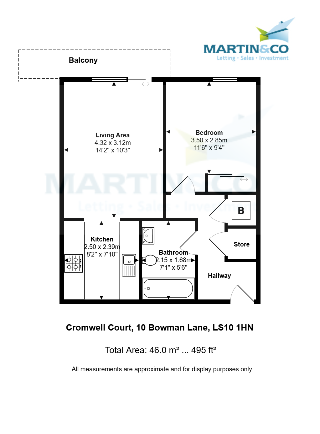 81, Cromwell Court, Leeds floorplan