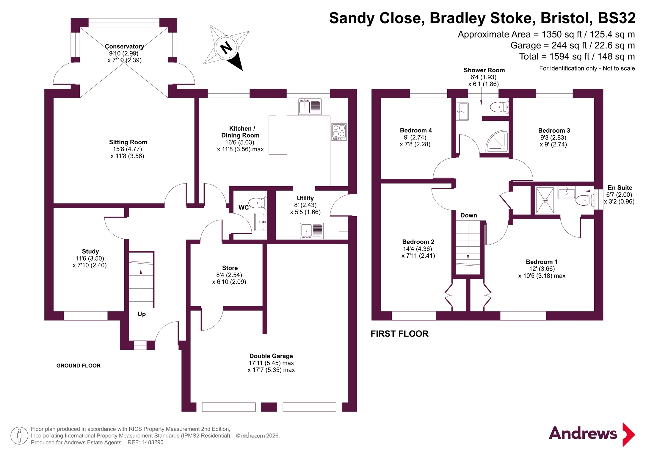 2, Sandy Close, Bristol floorplan