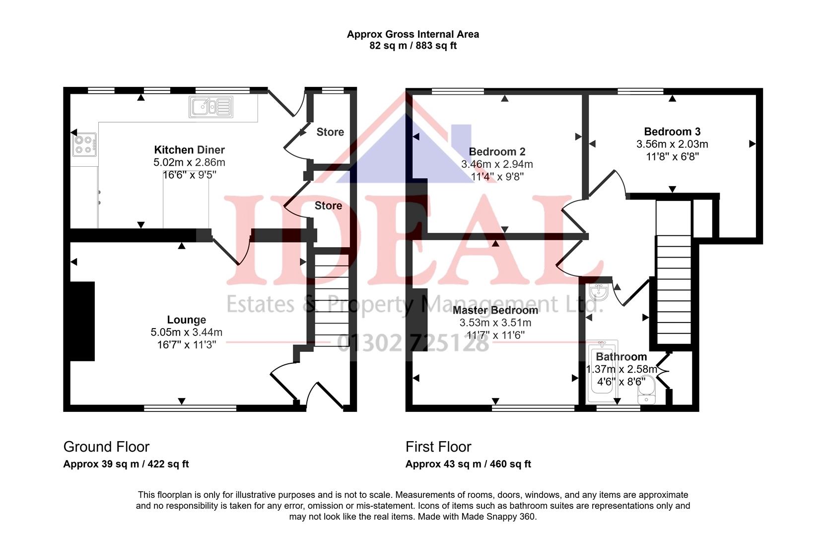 24, Doncaster Road, Askern, Doncaster floorplan