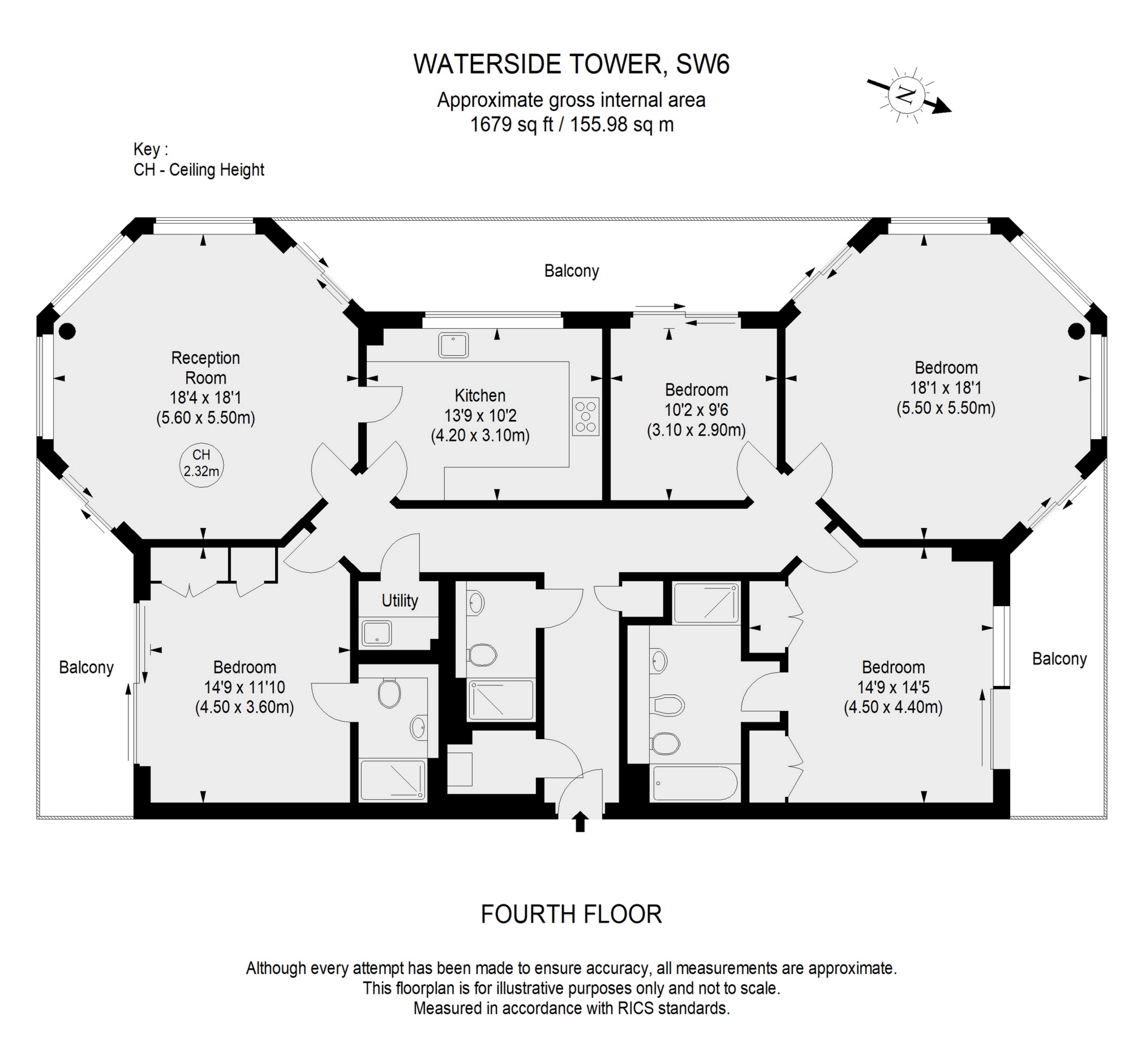 8 Waterside, Imperial Wharf, London floorplan