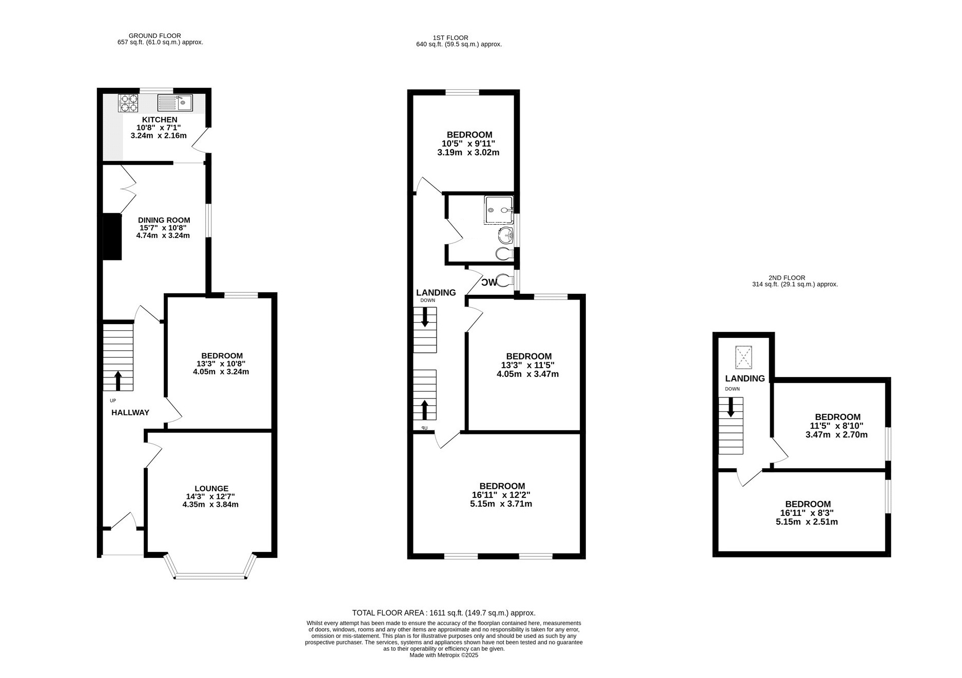 15, Mabel Grove, Nottingham floorplan