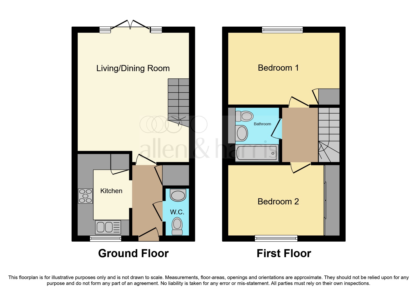 Stevenson Close, East Hanney, Wantage OX12, 2 bedroom end terrace house
