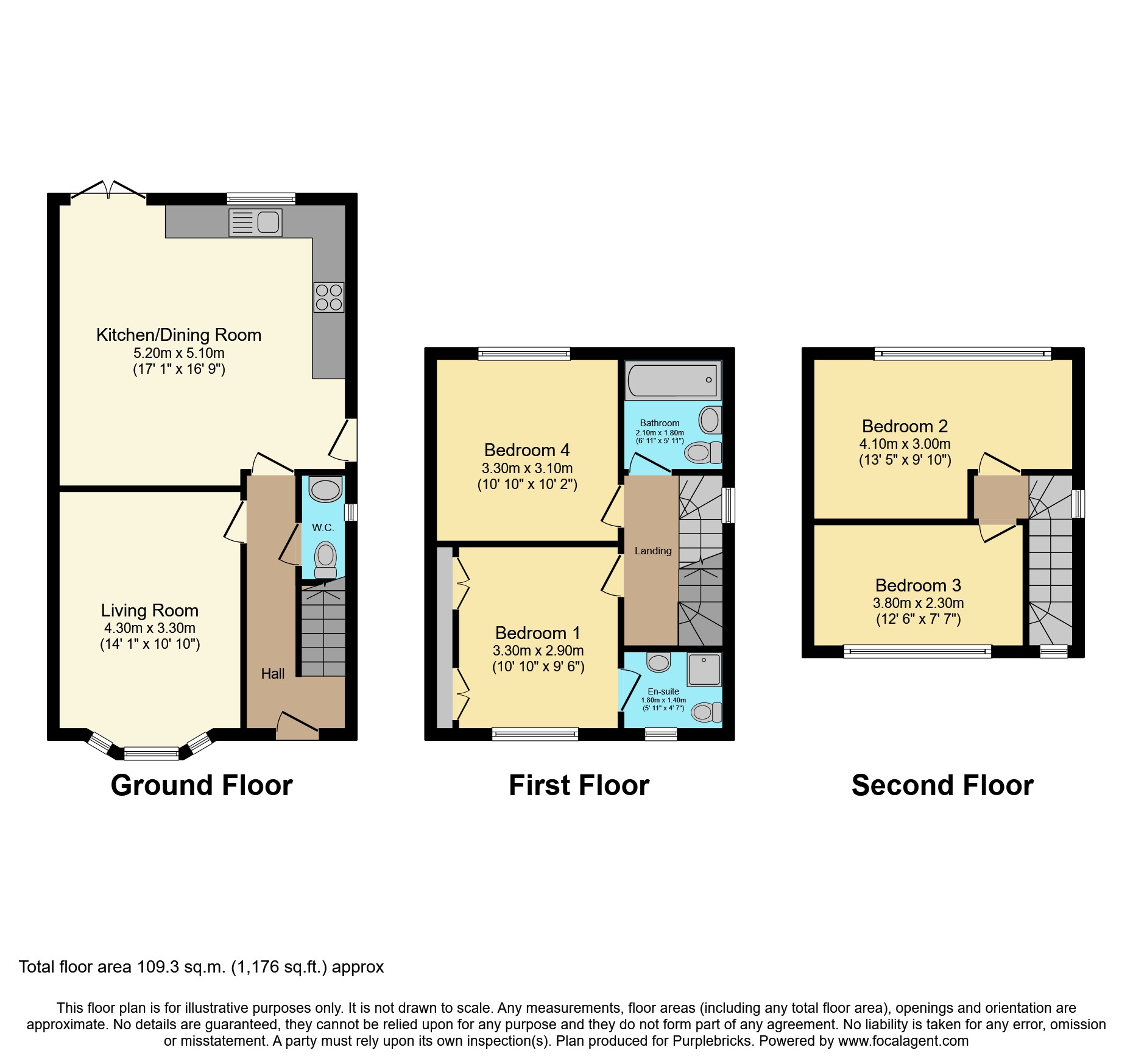 12, Como Gardens, Bradford floorplan