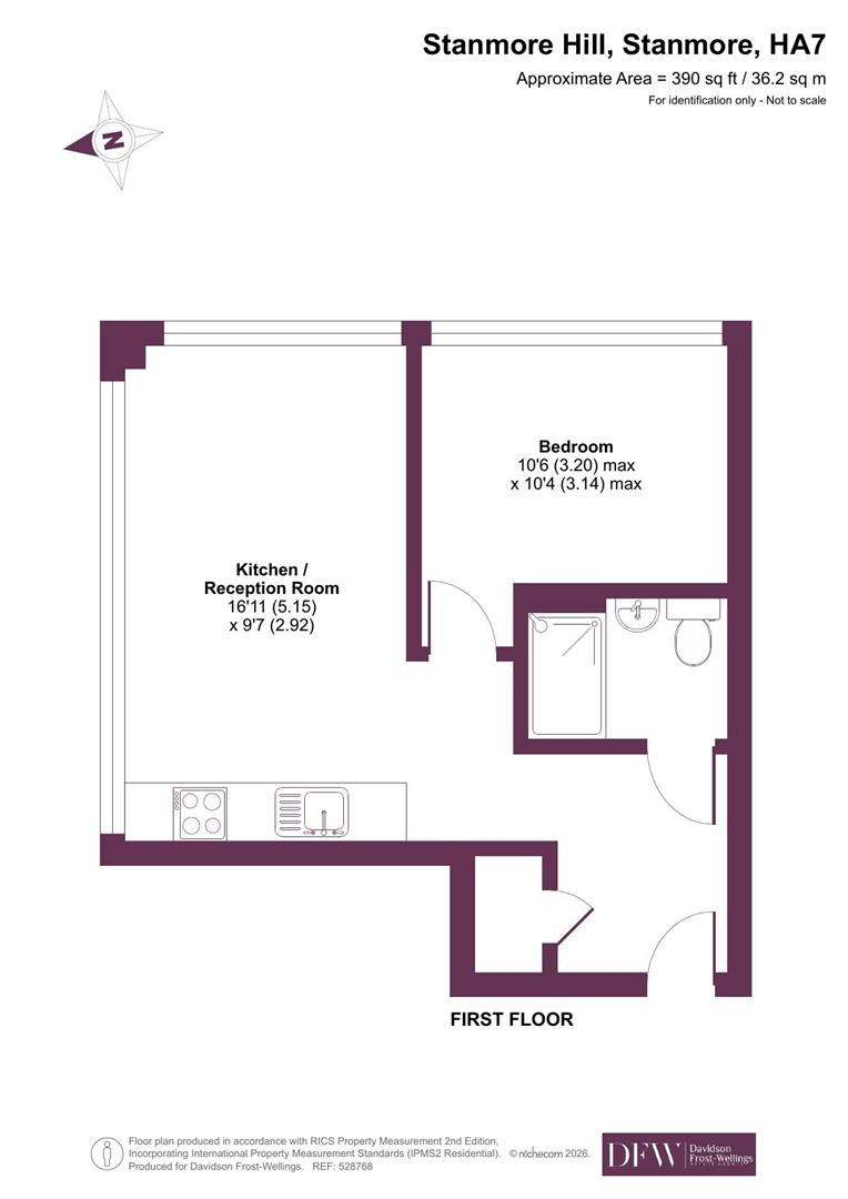 Flat 6, Burnell House, Stanmore Hill, Stanmore floorplan