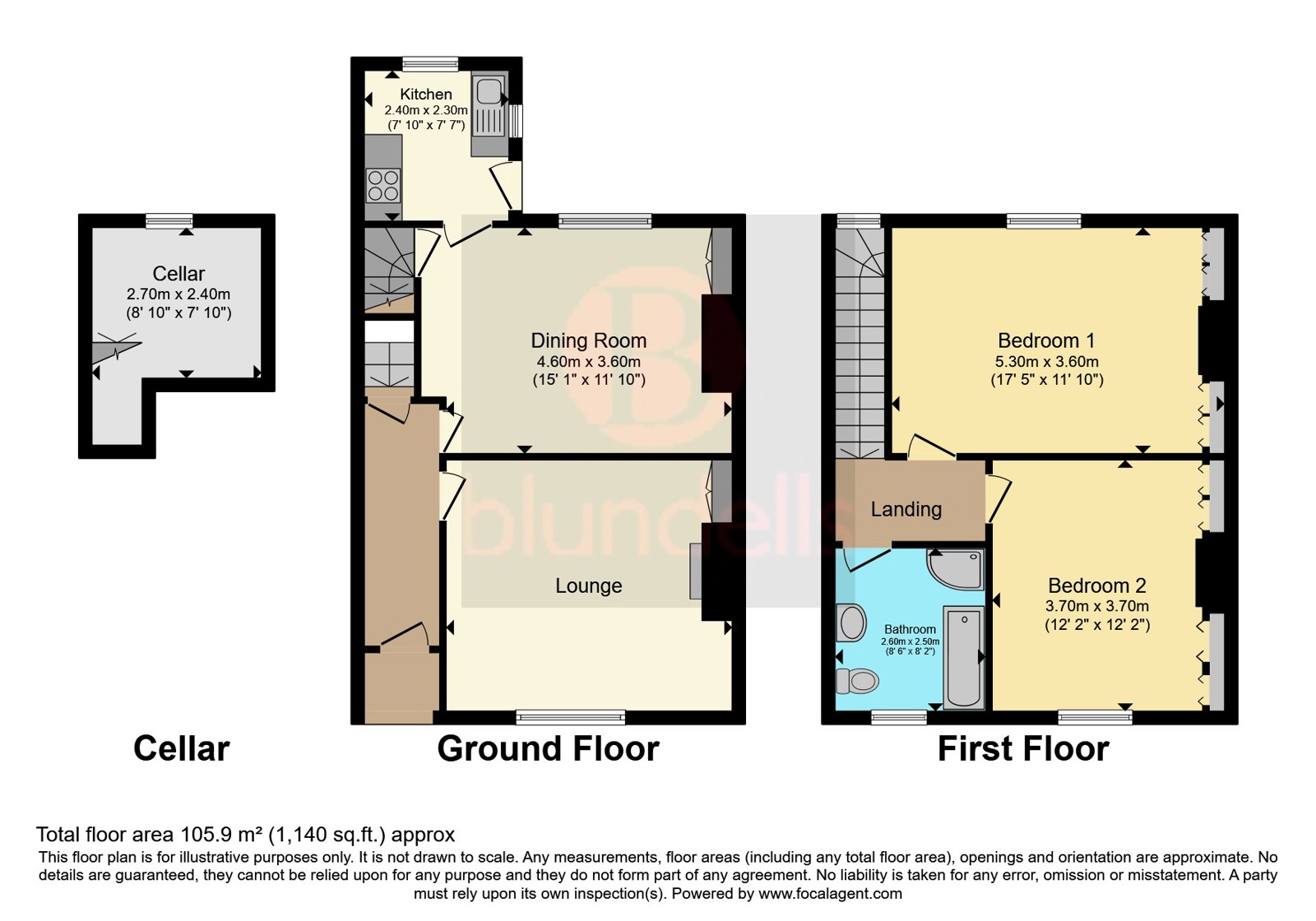 11, Princess Street, Derbyshire floorplan
