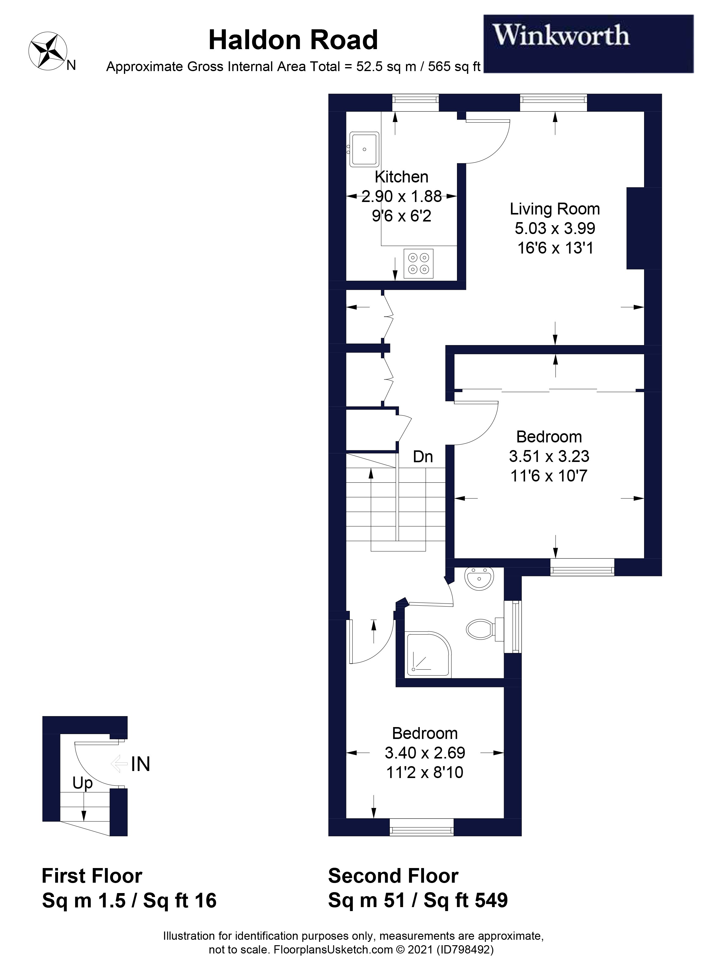 Haldon Road, London floorplan