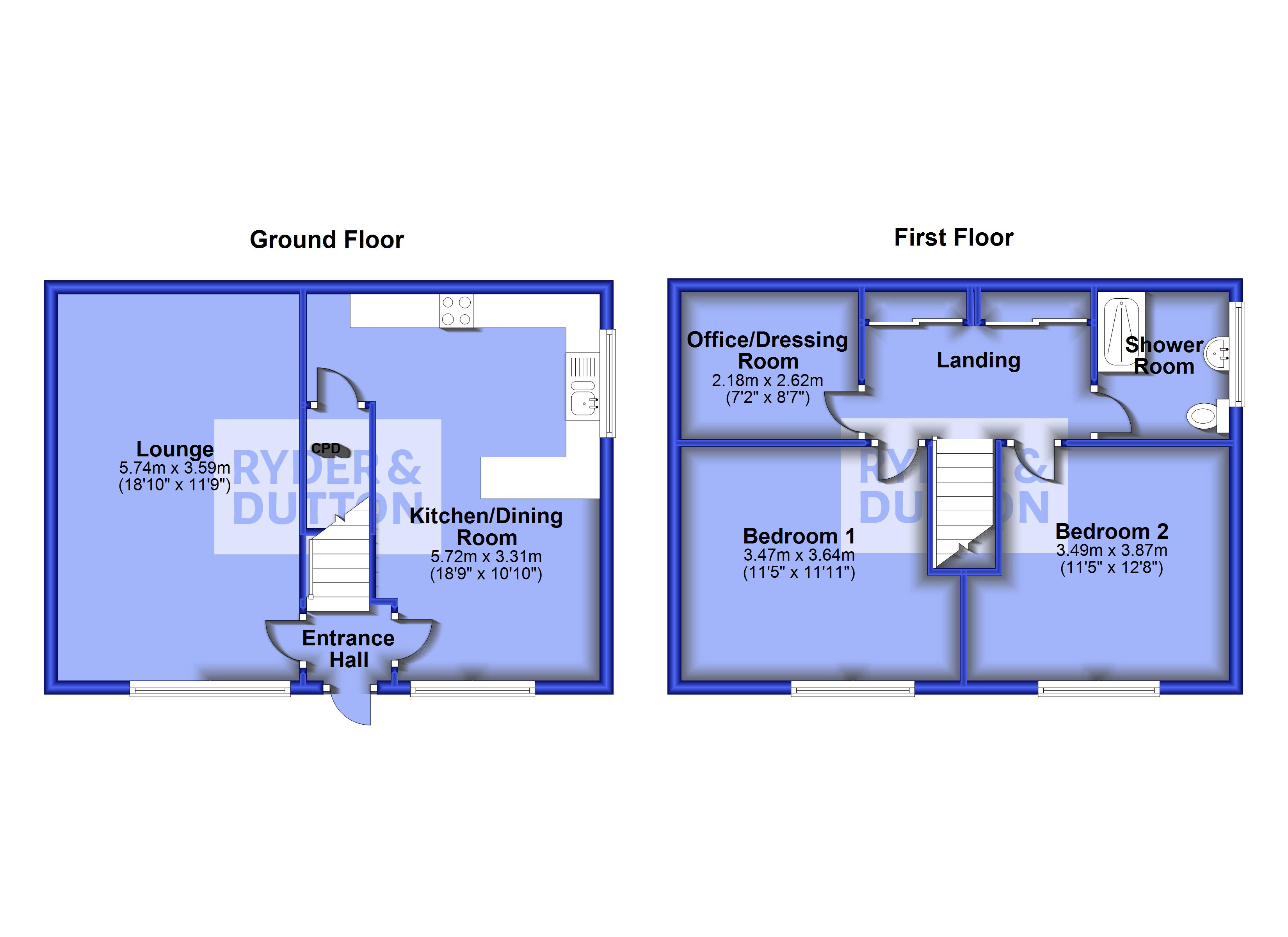 Flat To Rear Chadderton Reform Club, Chadderton floorplan