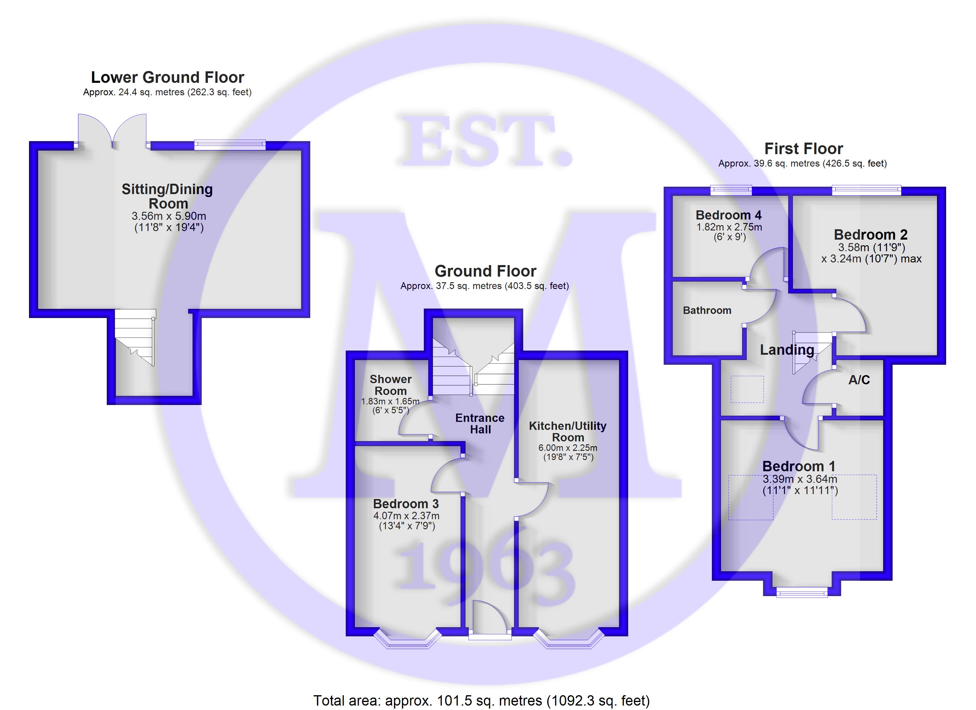 Pippins,, Andrew Lane, New Milton floorplan