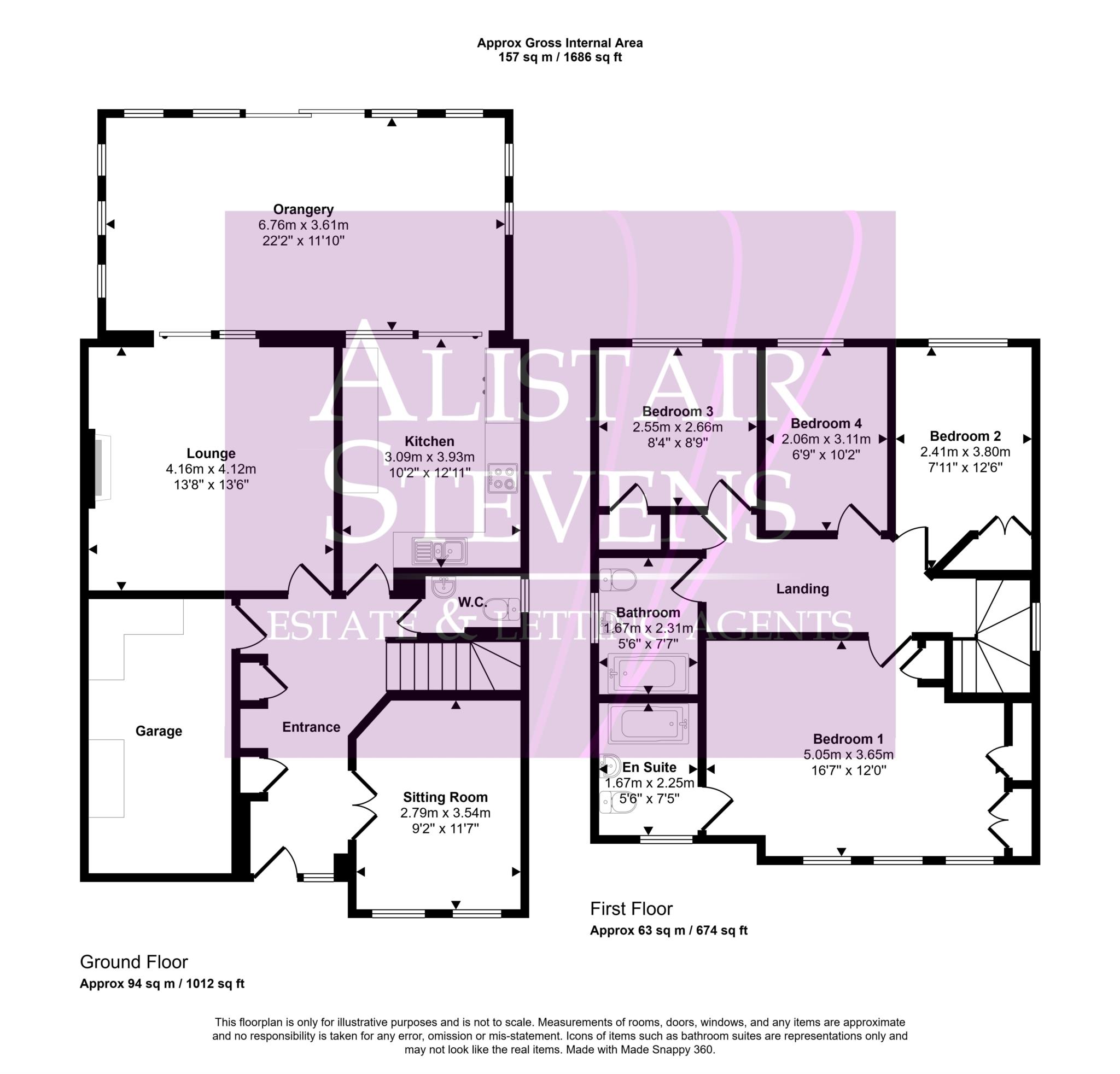 44, Highfield Drive, Oldham floorplan