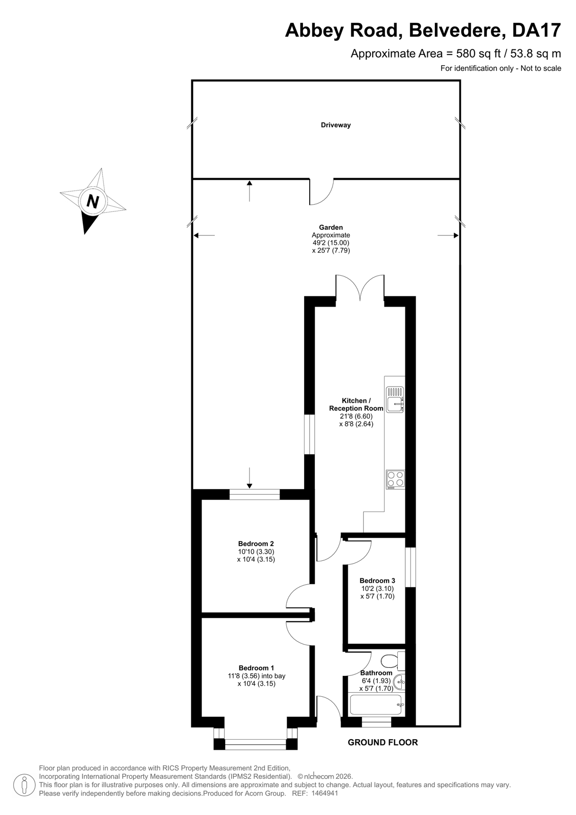 64, Abbey Road, Belvedere floorplan