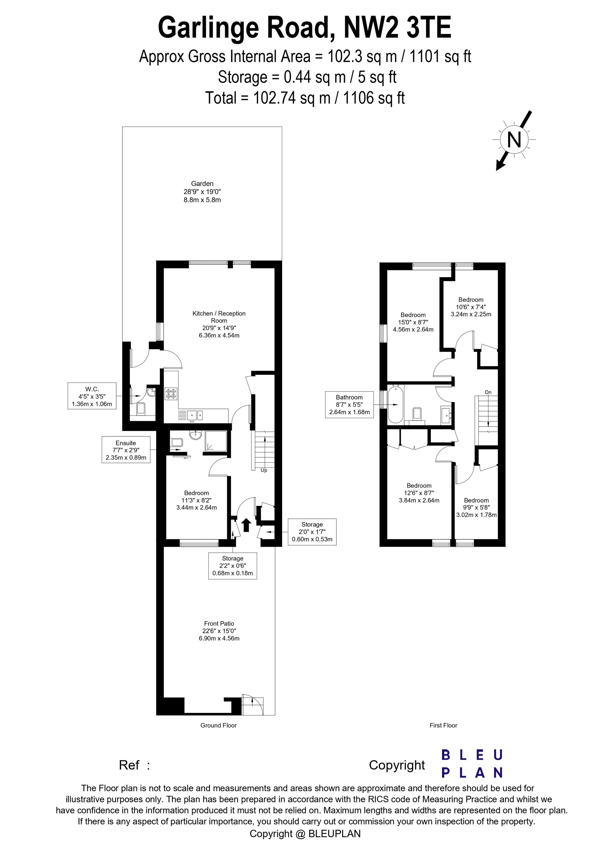15 Chevington Garlinge Road, London floorplan