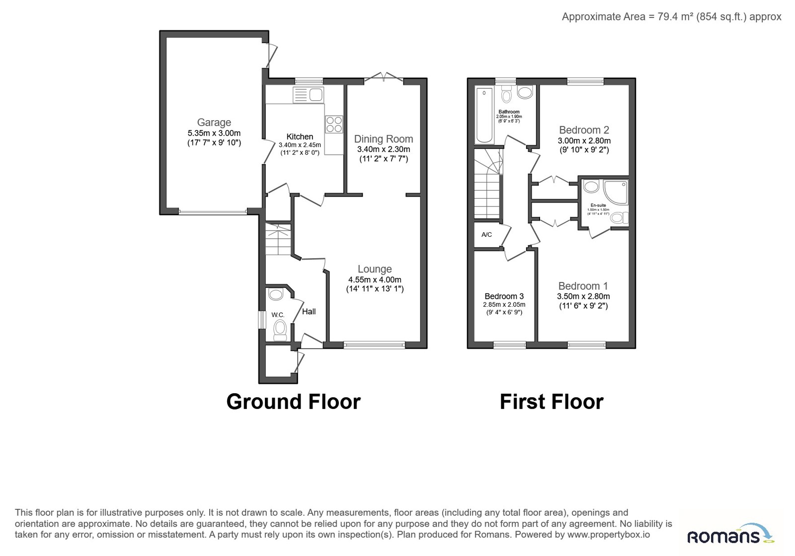 41, Amber Close, Reading floorplan
