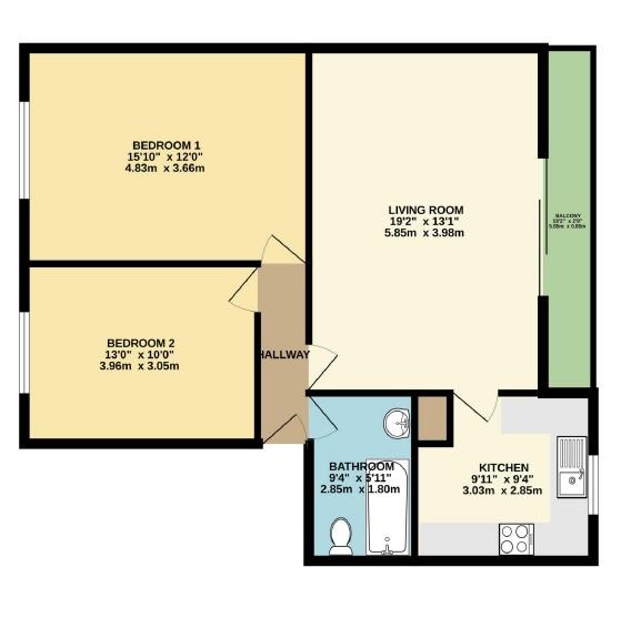 Alfred Road, Birchington floorplan