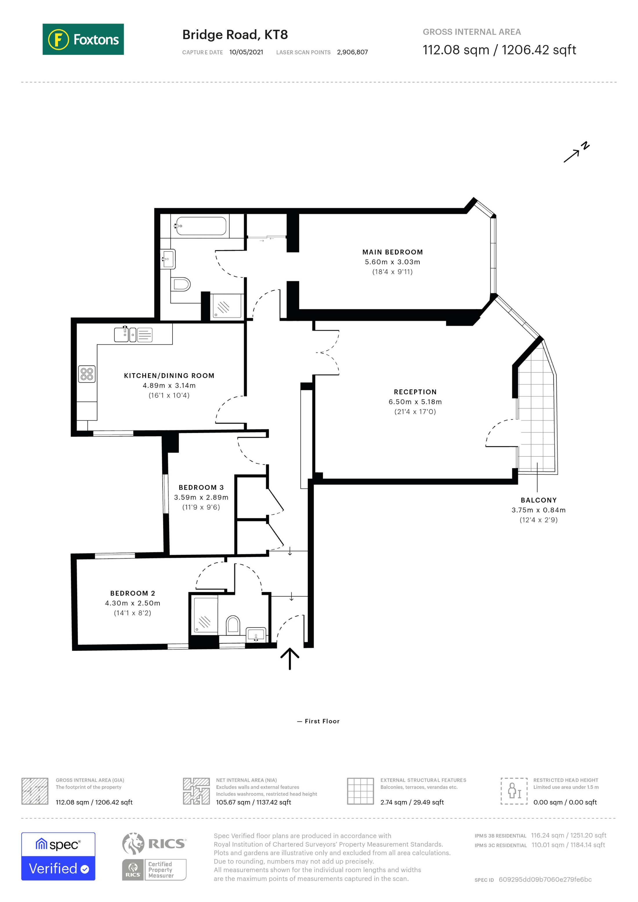 Bridge Road, Hampton Court floorplan