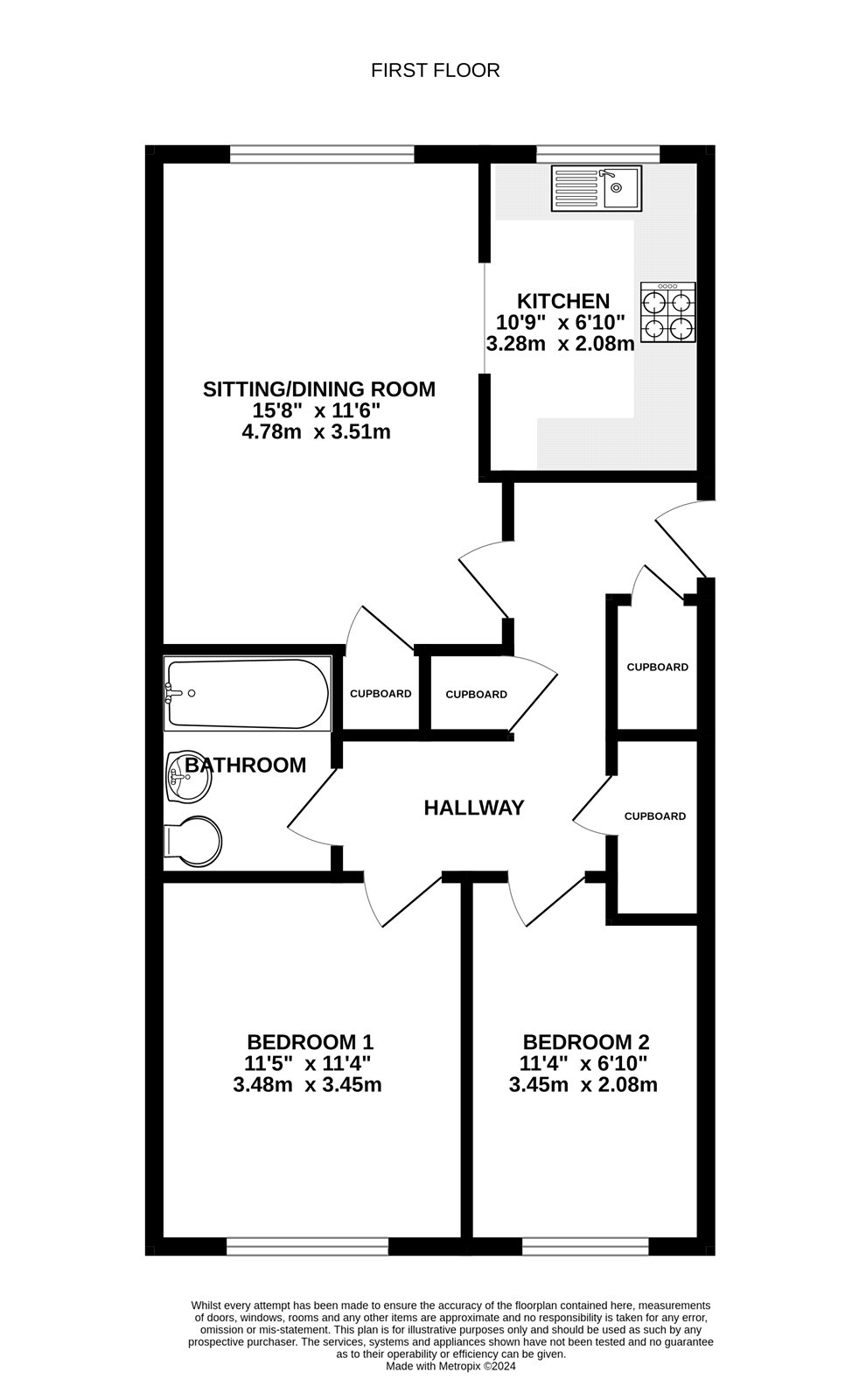 85, Wickham Place, Fleet floorplan