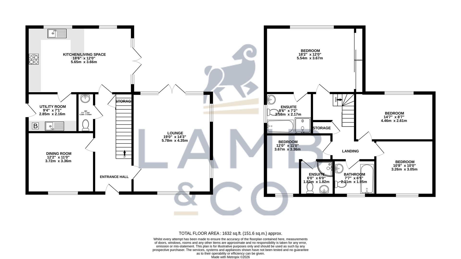 8, St. Andrews Close Weeley, Clacton-On-Sea floorplan